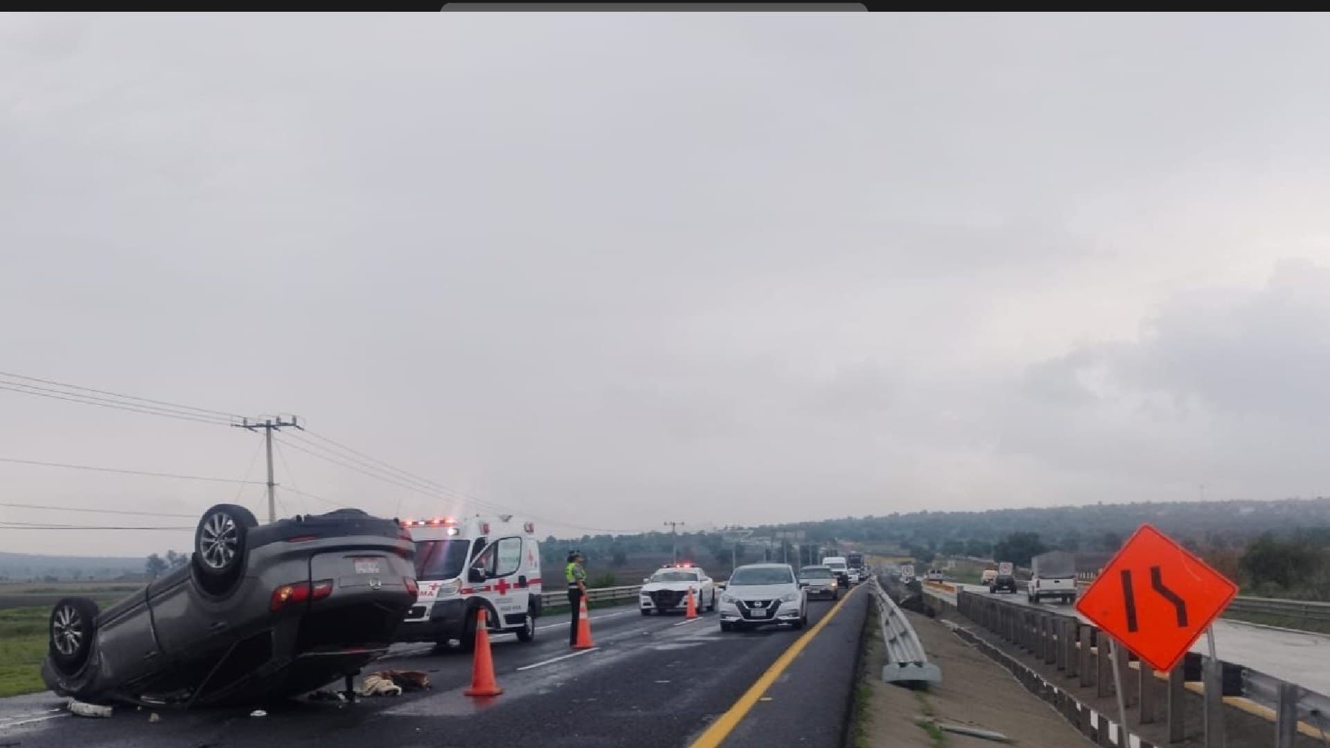 Accidente en Edomex. Foto: Guardia Nacional