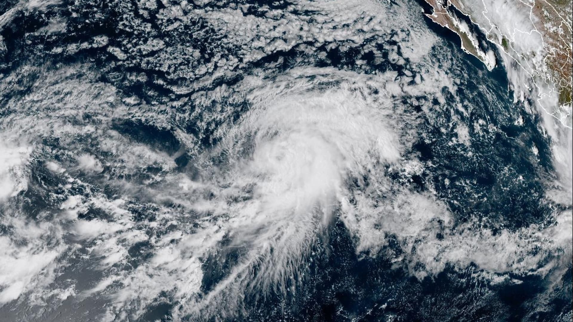El ciclón Odalys en el Pacífico. Foto: NOAA