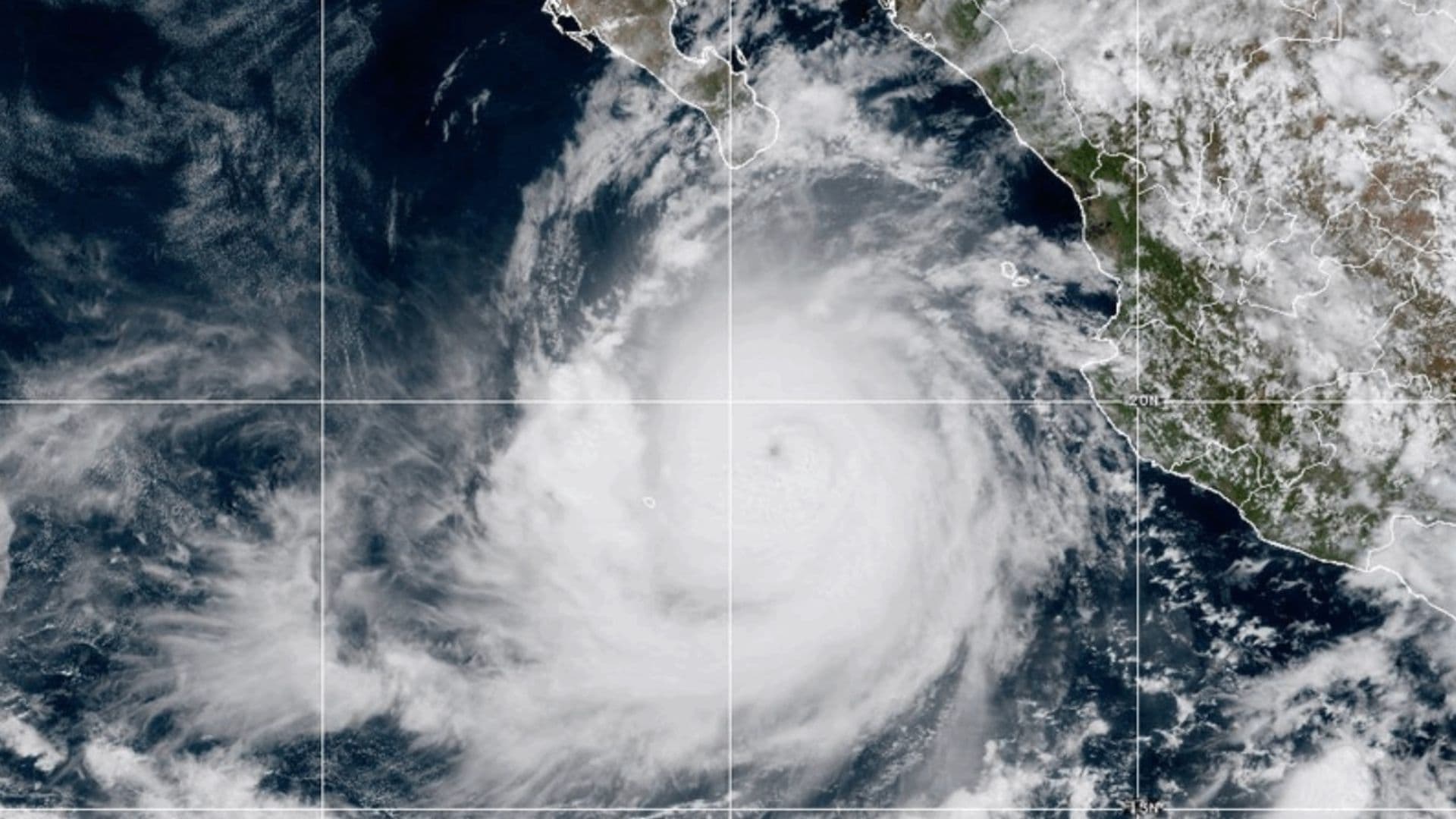 El huracán Rachel. Foto: AP
