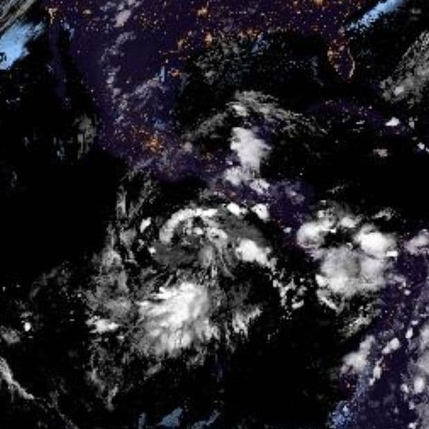 El sistema en vigilancia. Foto: NOAA