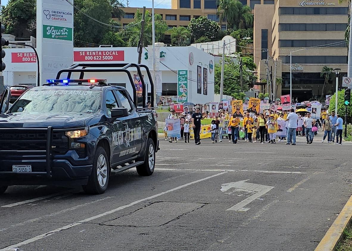 Familiares de Personas Desaparecidas Marchan en Culiacán, Sinaloa