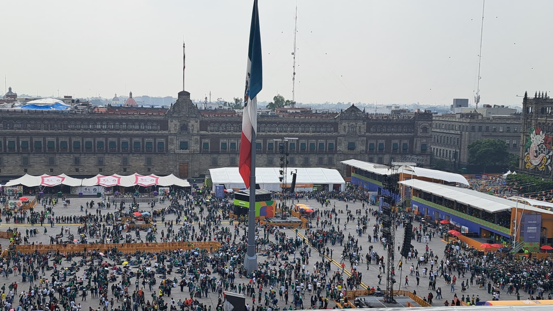 Fan Fest Zócalo en CDMX. Foto: N+