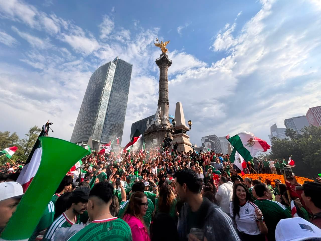 Festejos Ángel de la Independencia