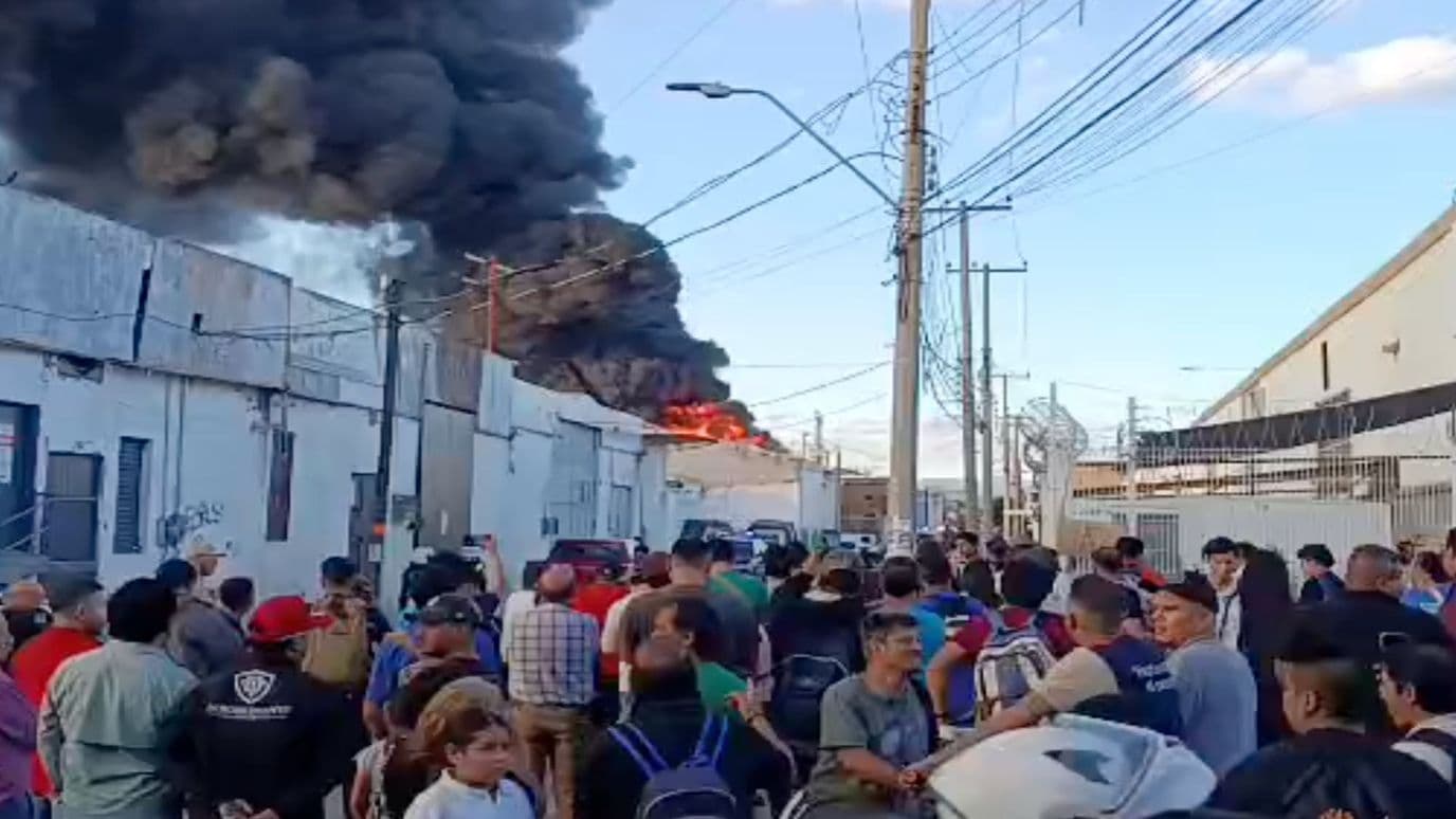 La zona fue acordonada por elementos de Seguridad.