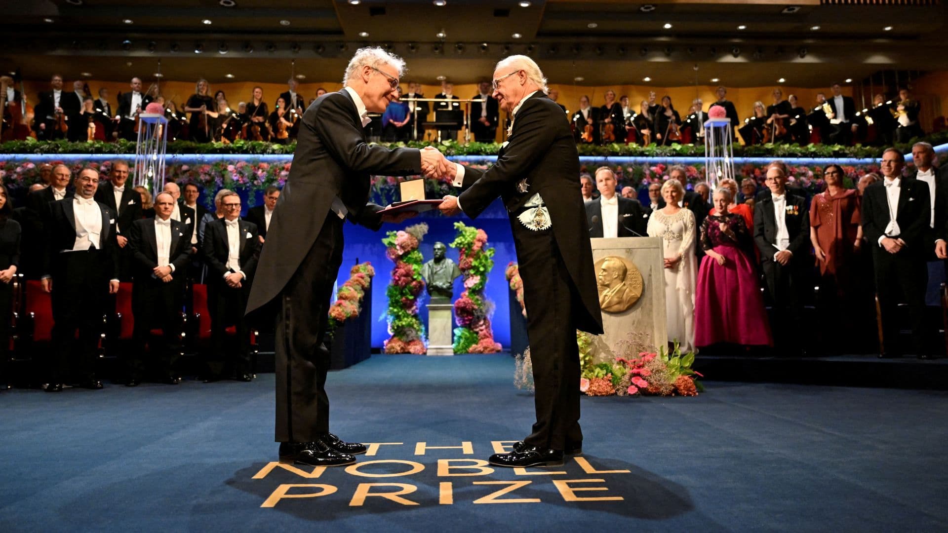 Ceremonia de entrega del Premio Nobel en Estocolmo.