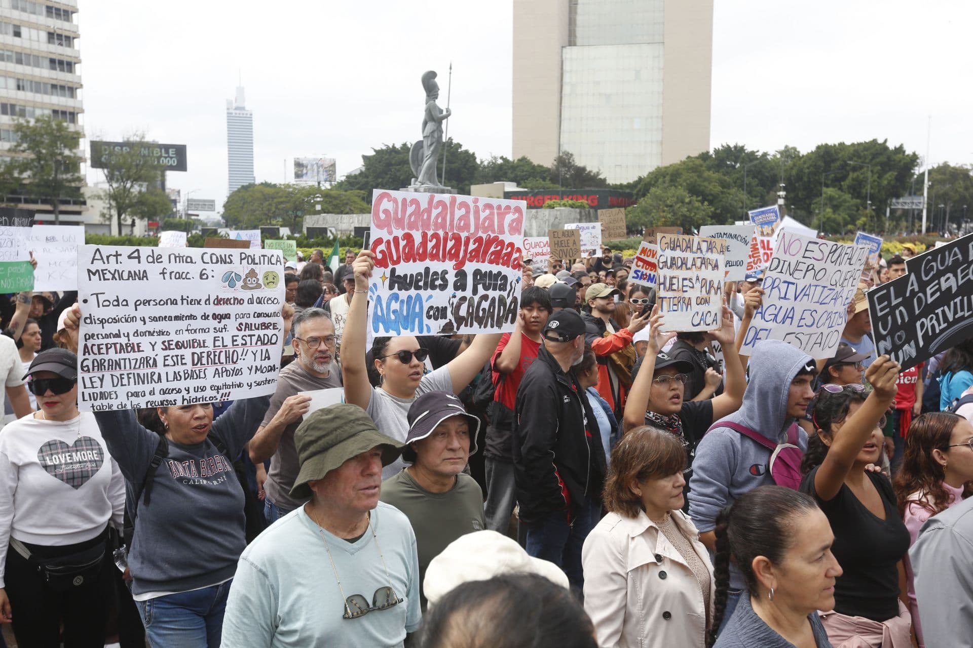 Protestas en Guadalajara por crisis del agua