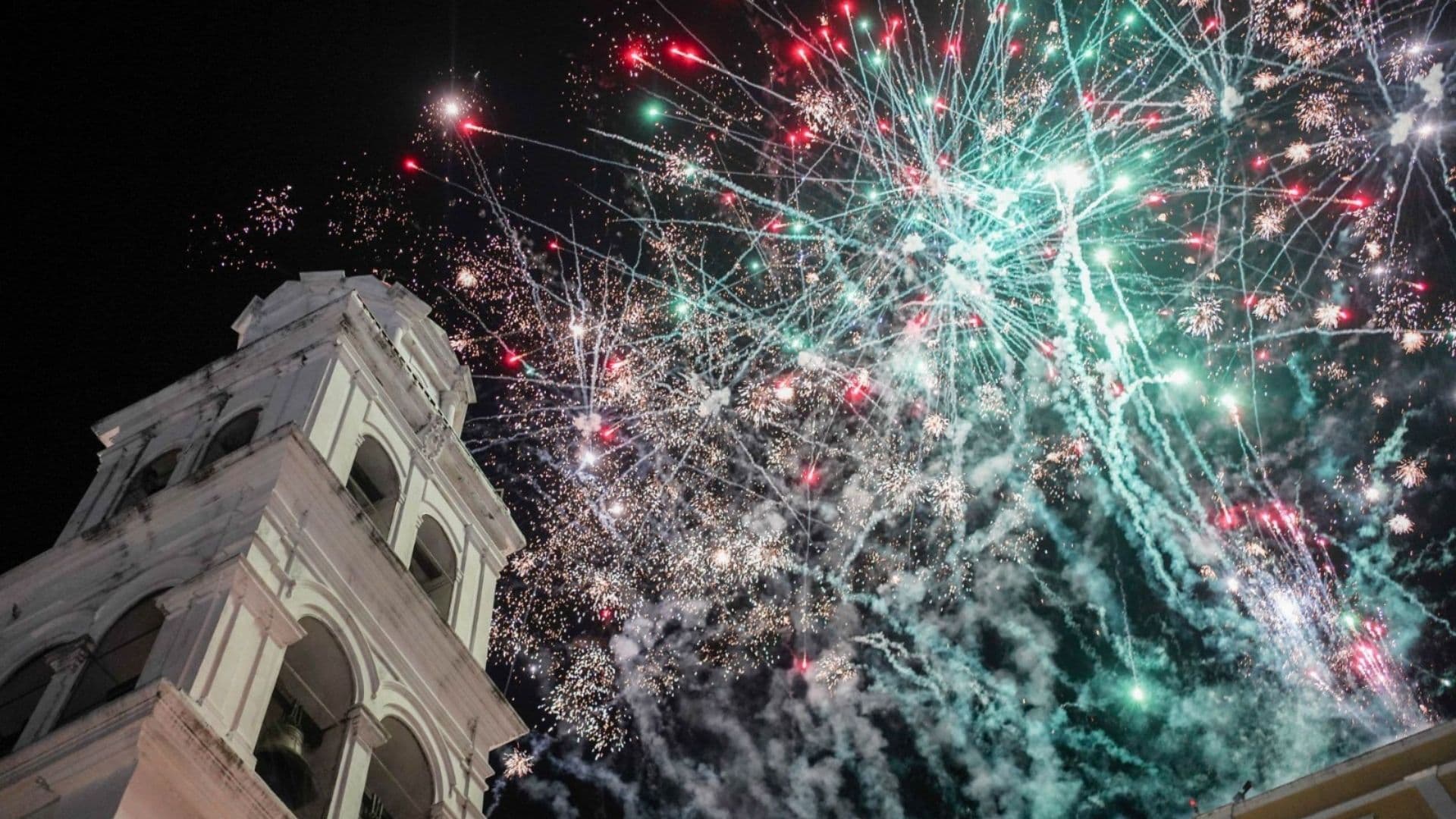 Grito de Independencia en el Zócalo de Veracruz