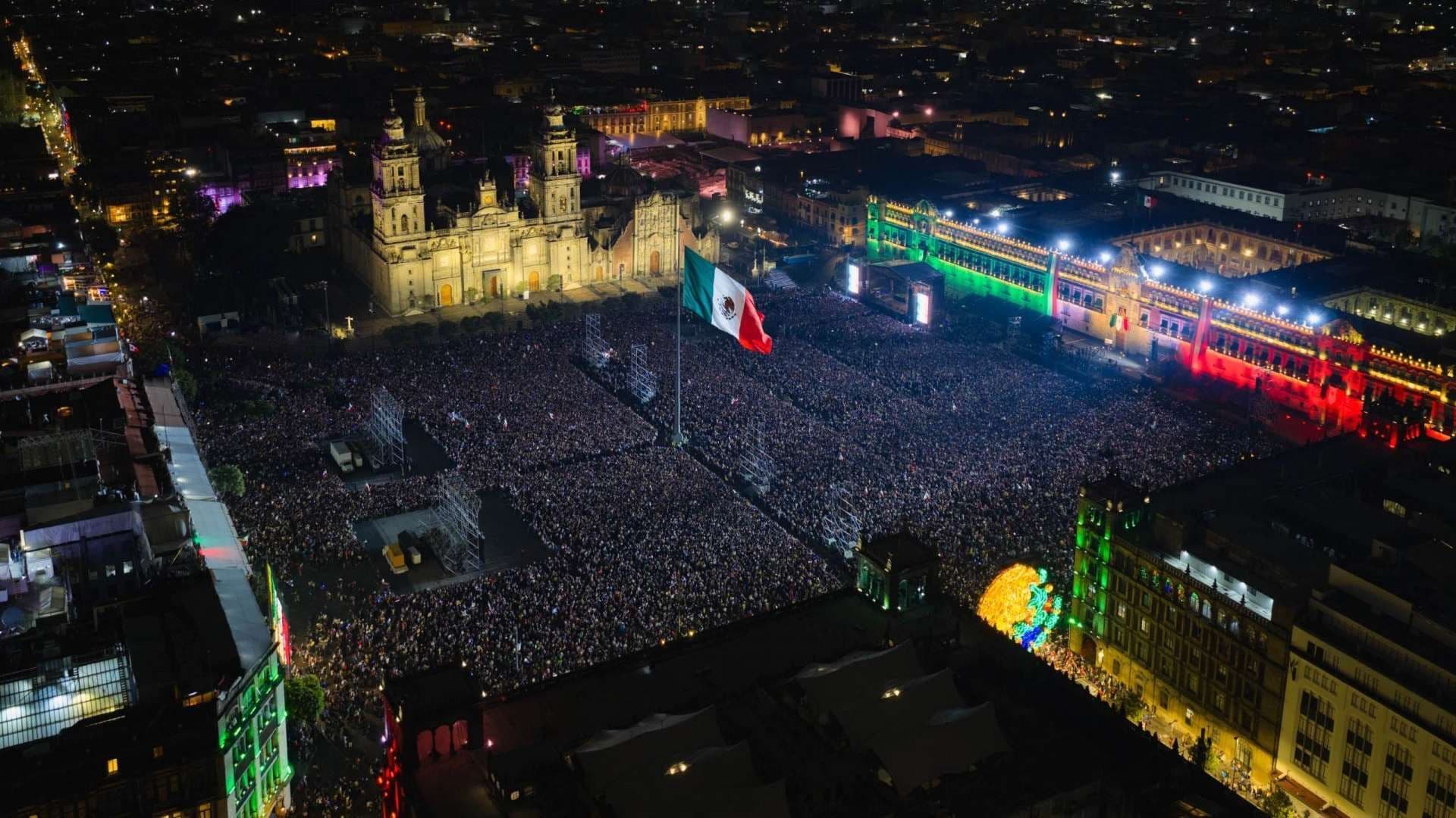 Grito de Independencia en el Zócalo. Horario ceremonia en Zócalo y alcaldías