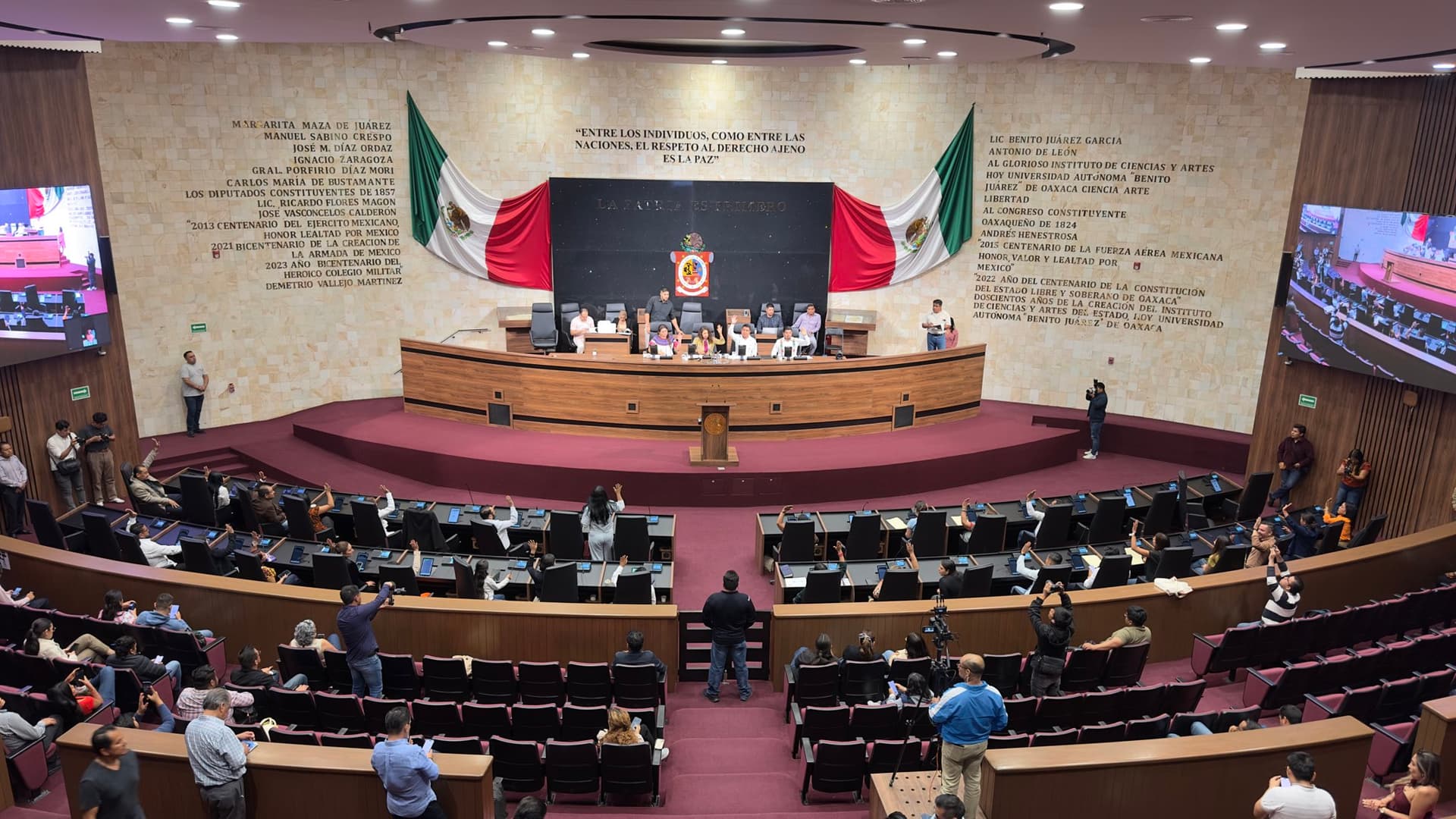 Sesión extraordinaria del Congreso de Oaxaca. Foto: Congreso de Oaxaca