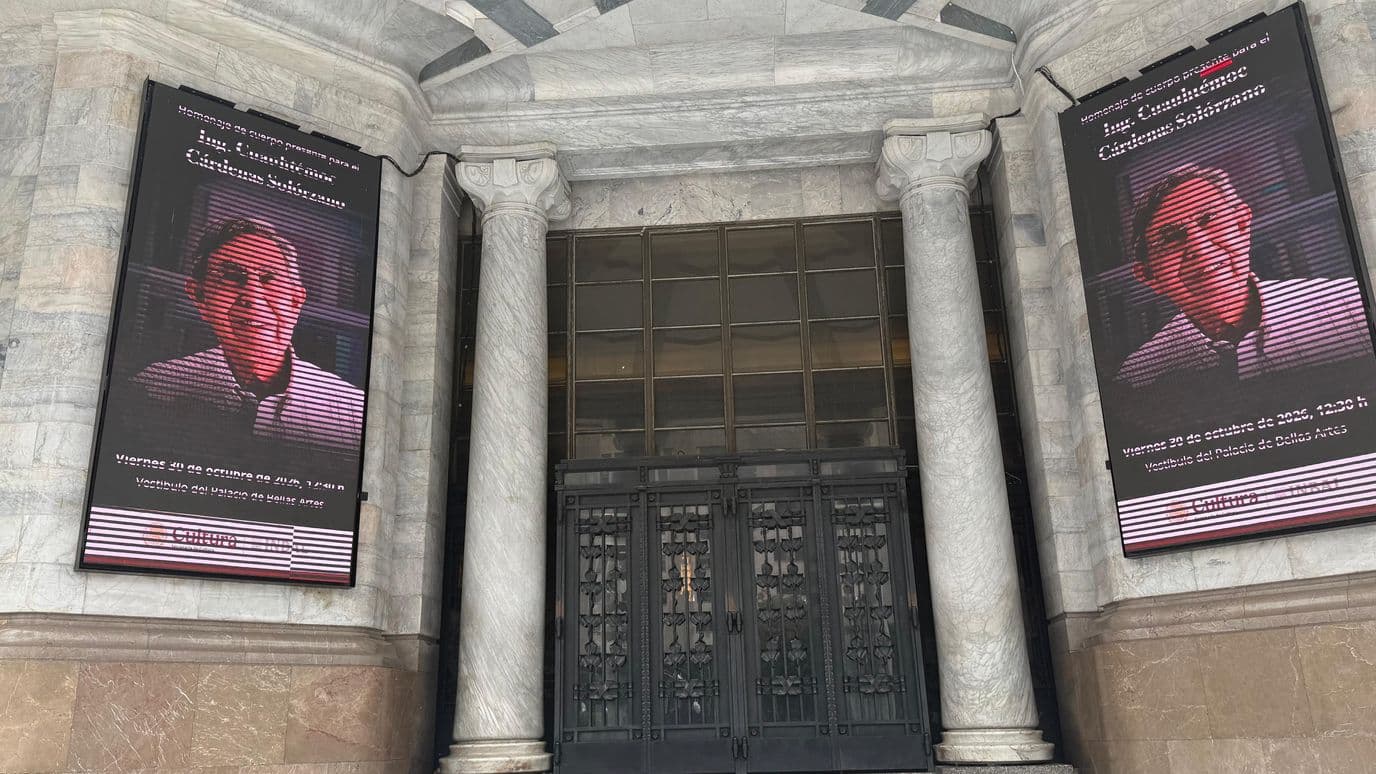 Homenaje a Cuauhtemoc Cardenas en Bellas Artes