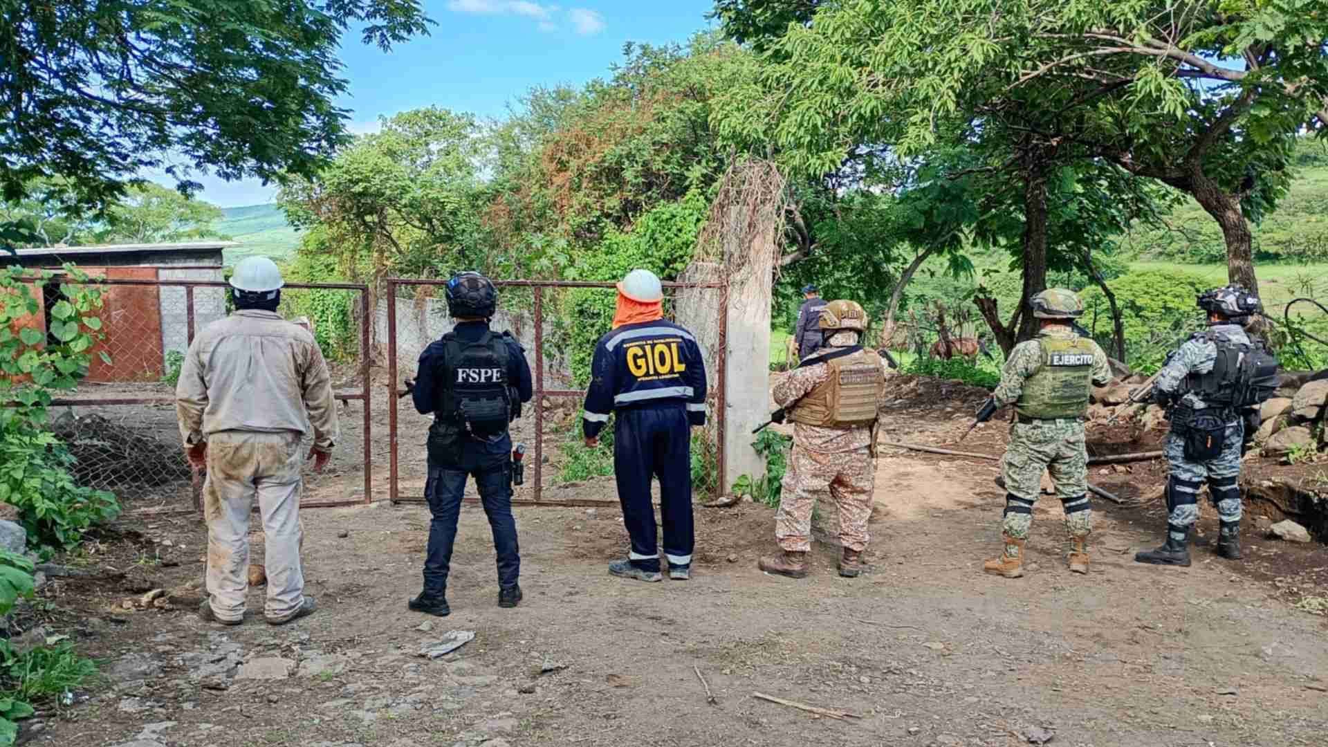 La zona fue resguardada.