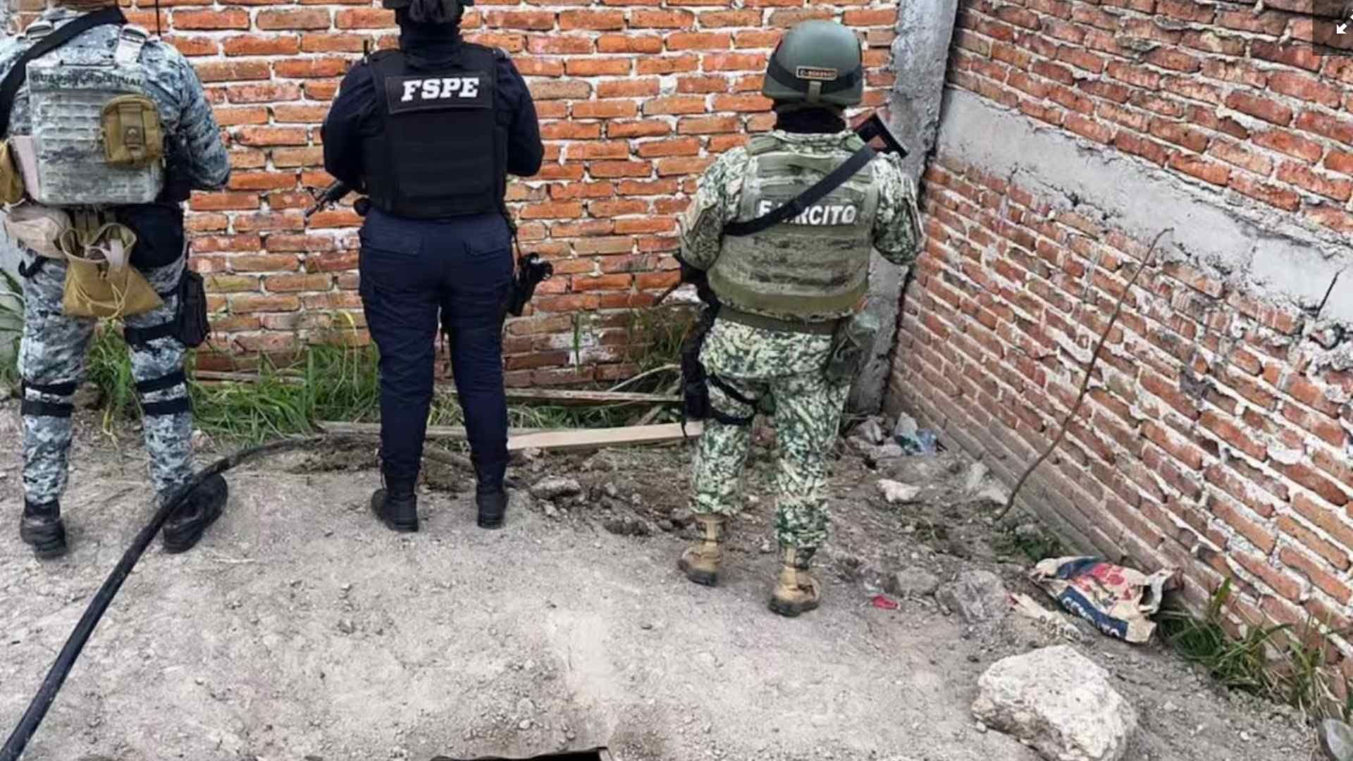 La zona fue resguardada.