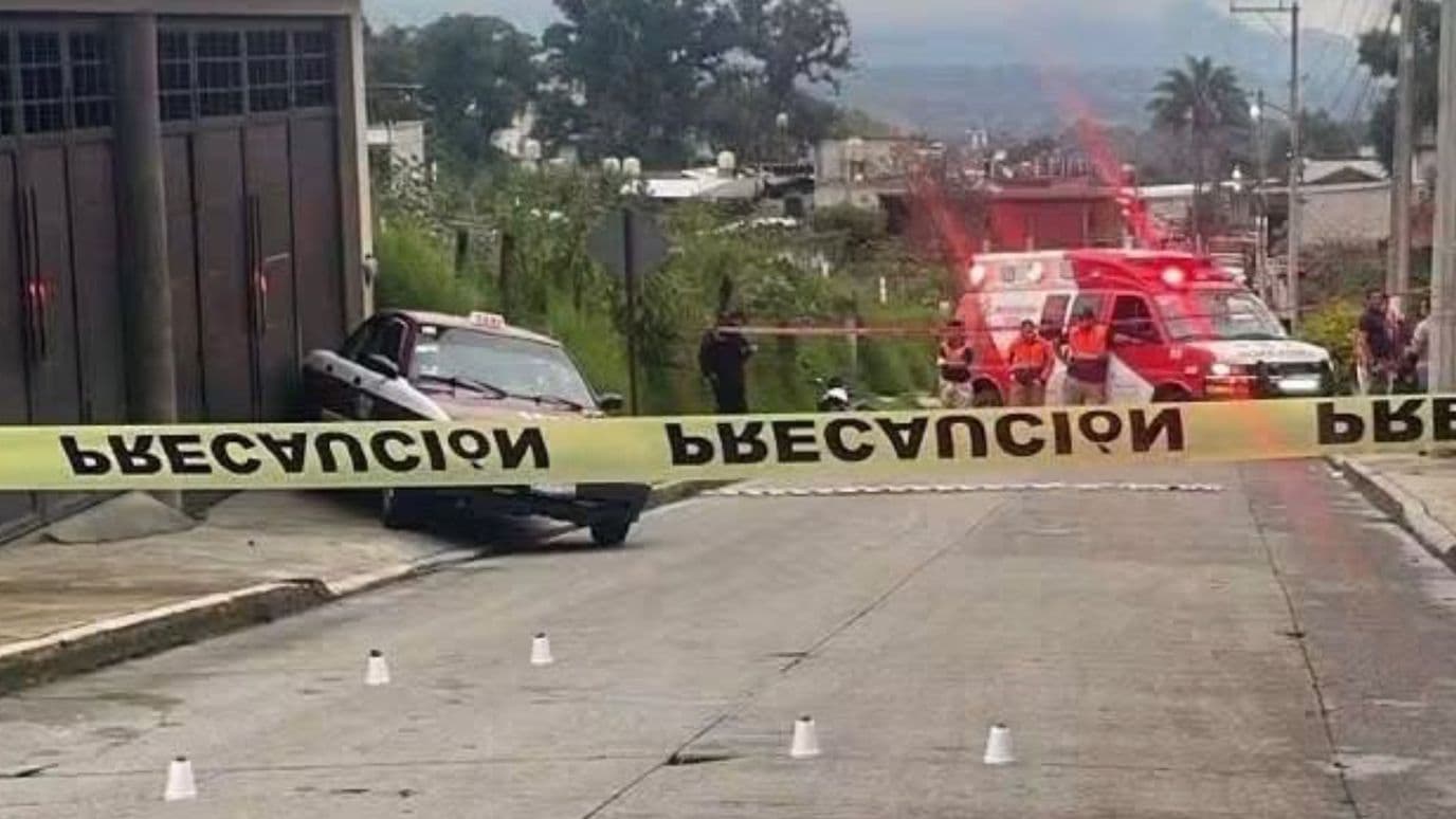 Muere Taxista en Ataque Armado en Coscomatepec, Veracruz