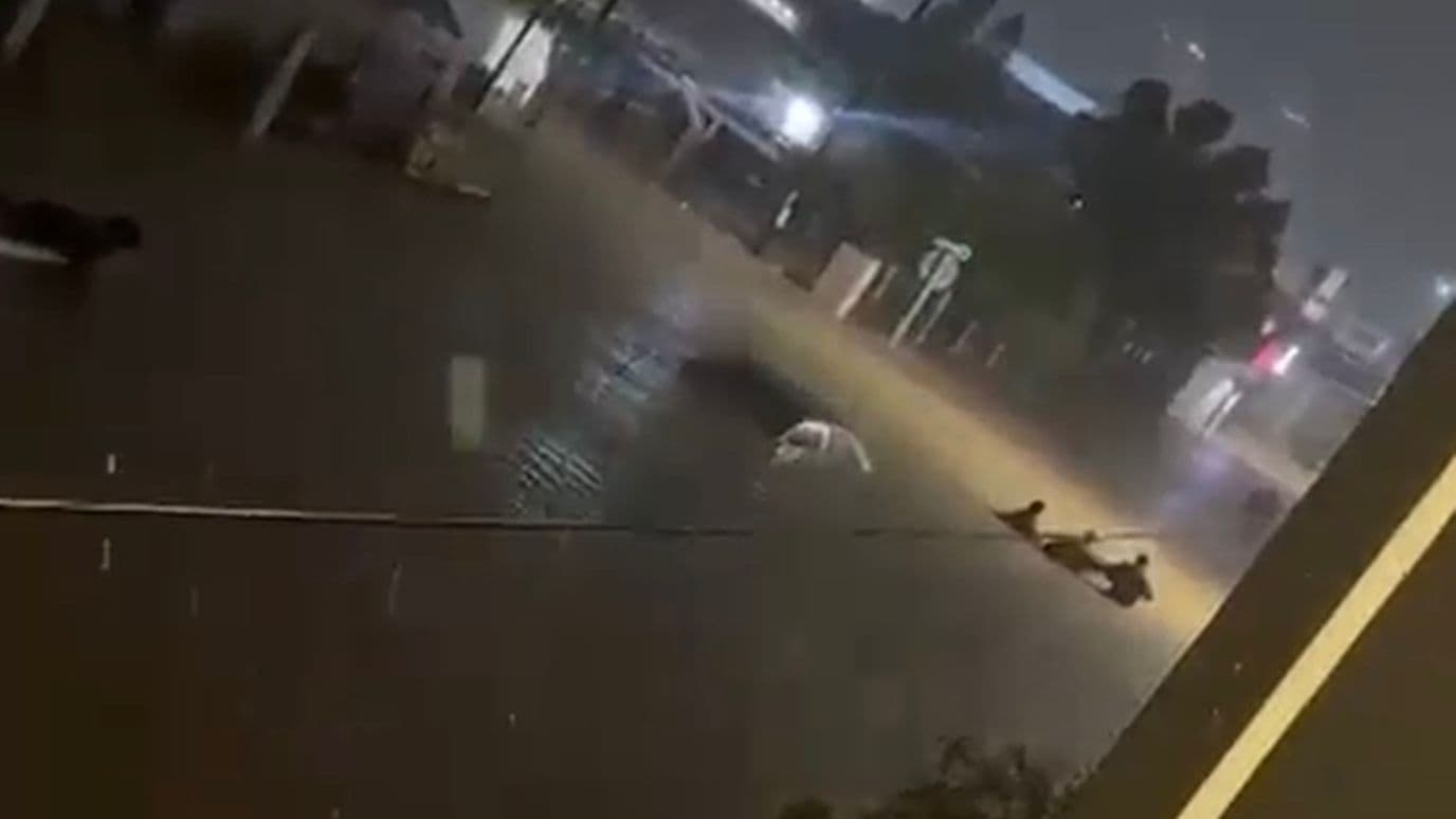 Tormenta Rachel Inunda Calles de la Colonia Aeropuerto en Ensenada, BC