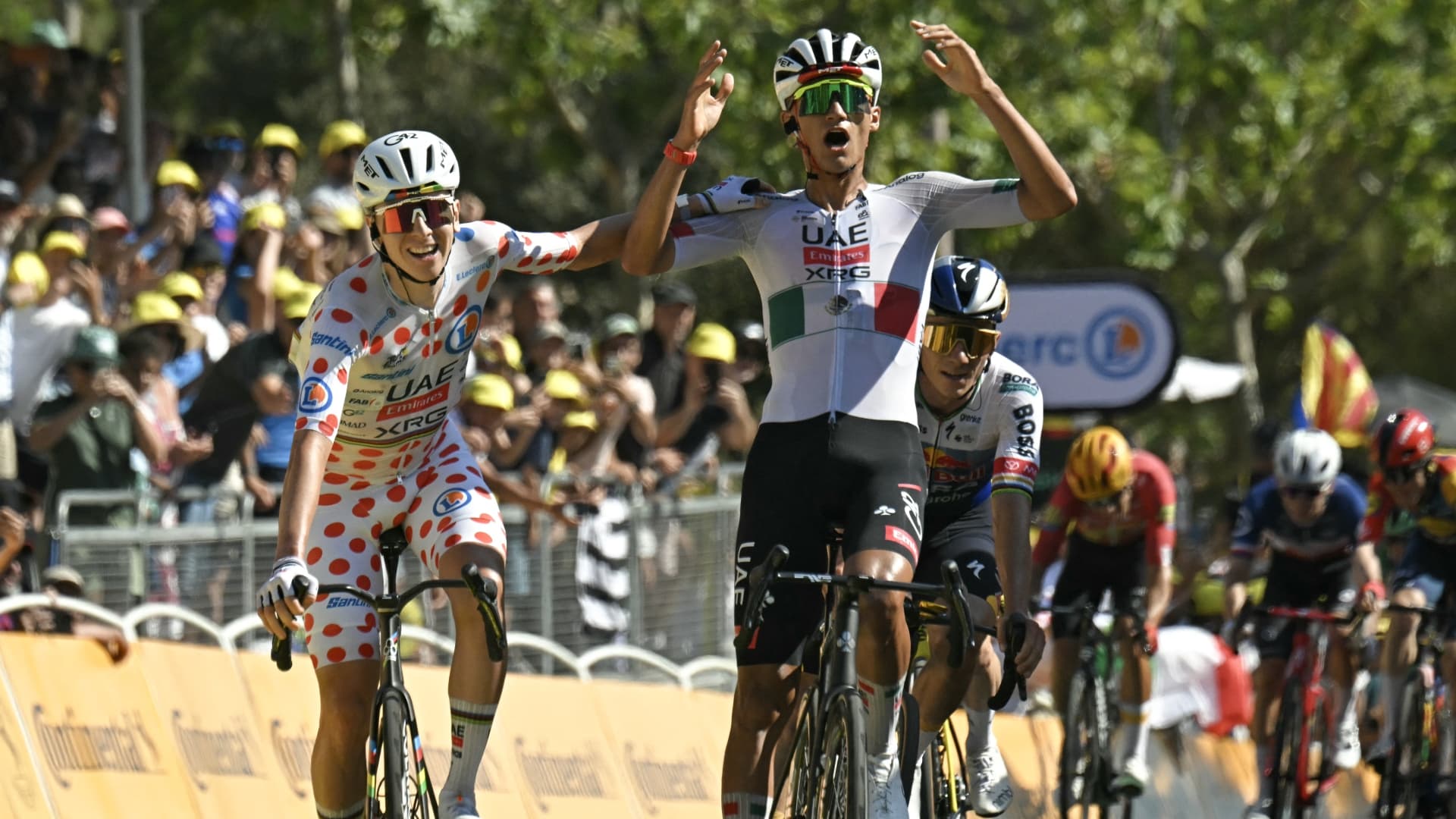 Isaac Del Toro Gana la Segunda Etapa del Tour de Francia. Foto: AFP