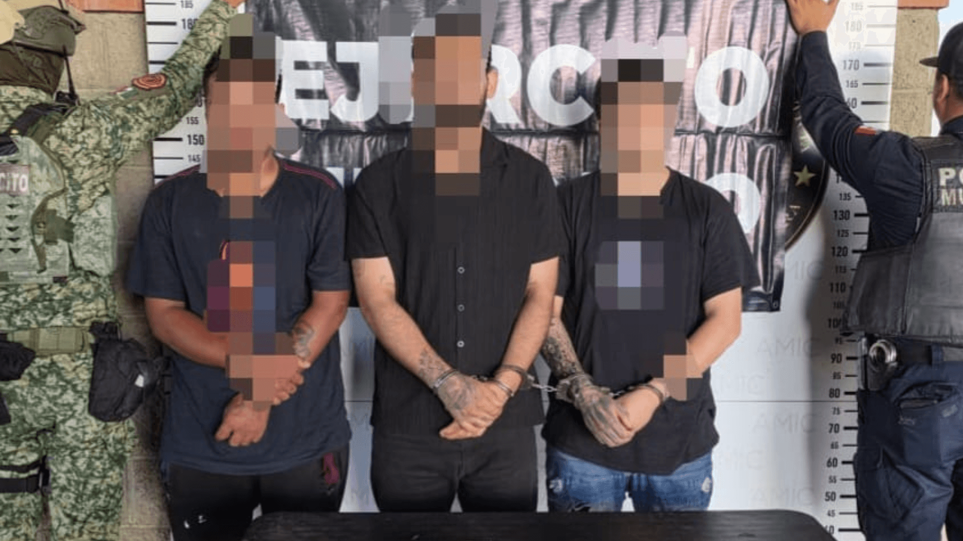 Tres Jóvenes Detenidos por Agredir a Agente de la Policía en Hermosillo, Sonora