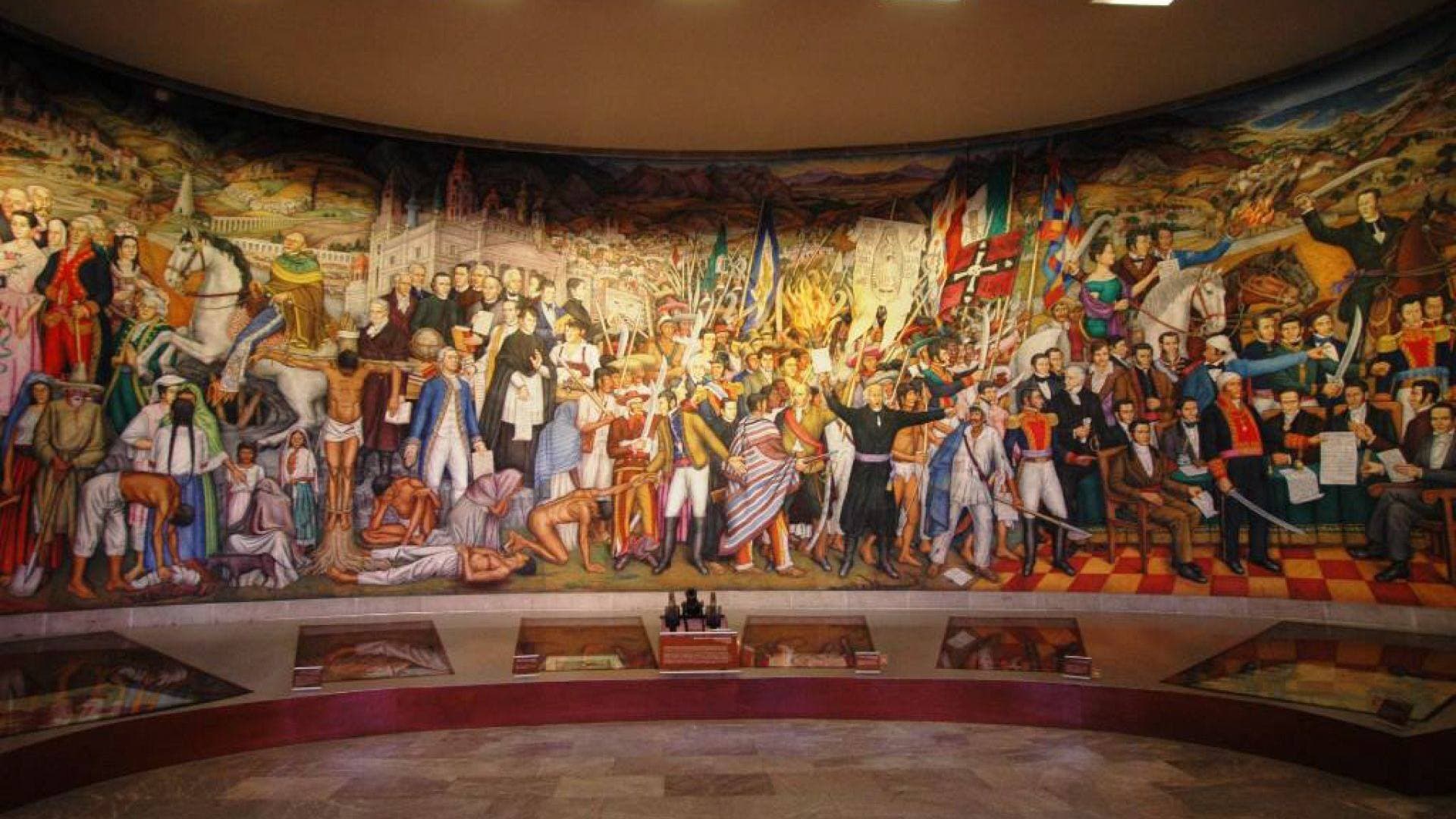 Mural de Juan O'Gorman en el Castillo de Chapultepec.