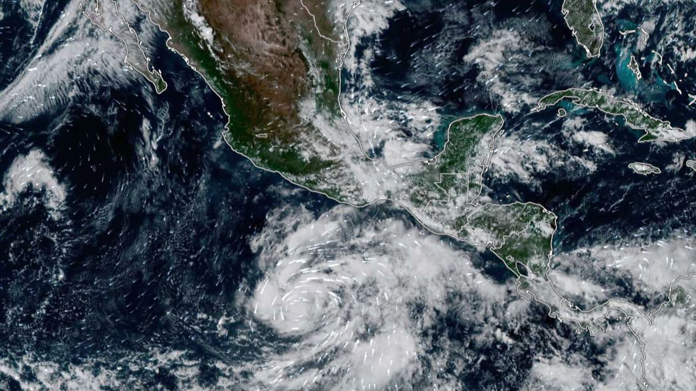 La tormenta tropical Vance. Foto: NOAA