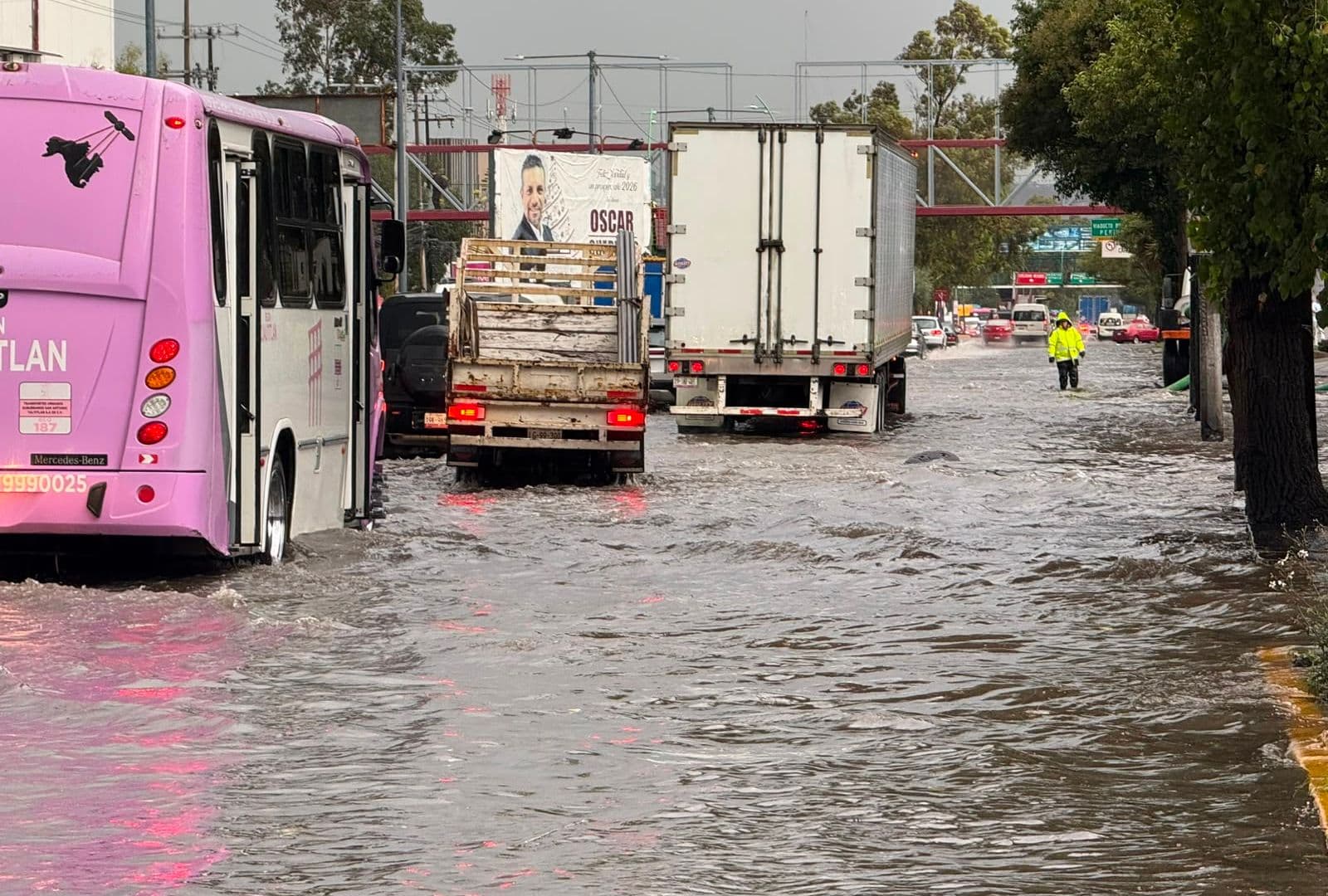 Las lluvias fuertes continúan en la capital. Foto: N+
