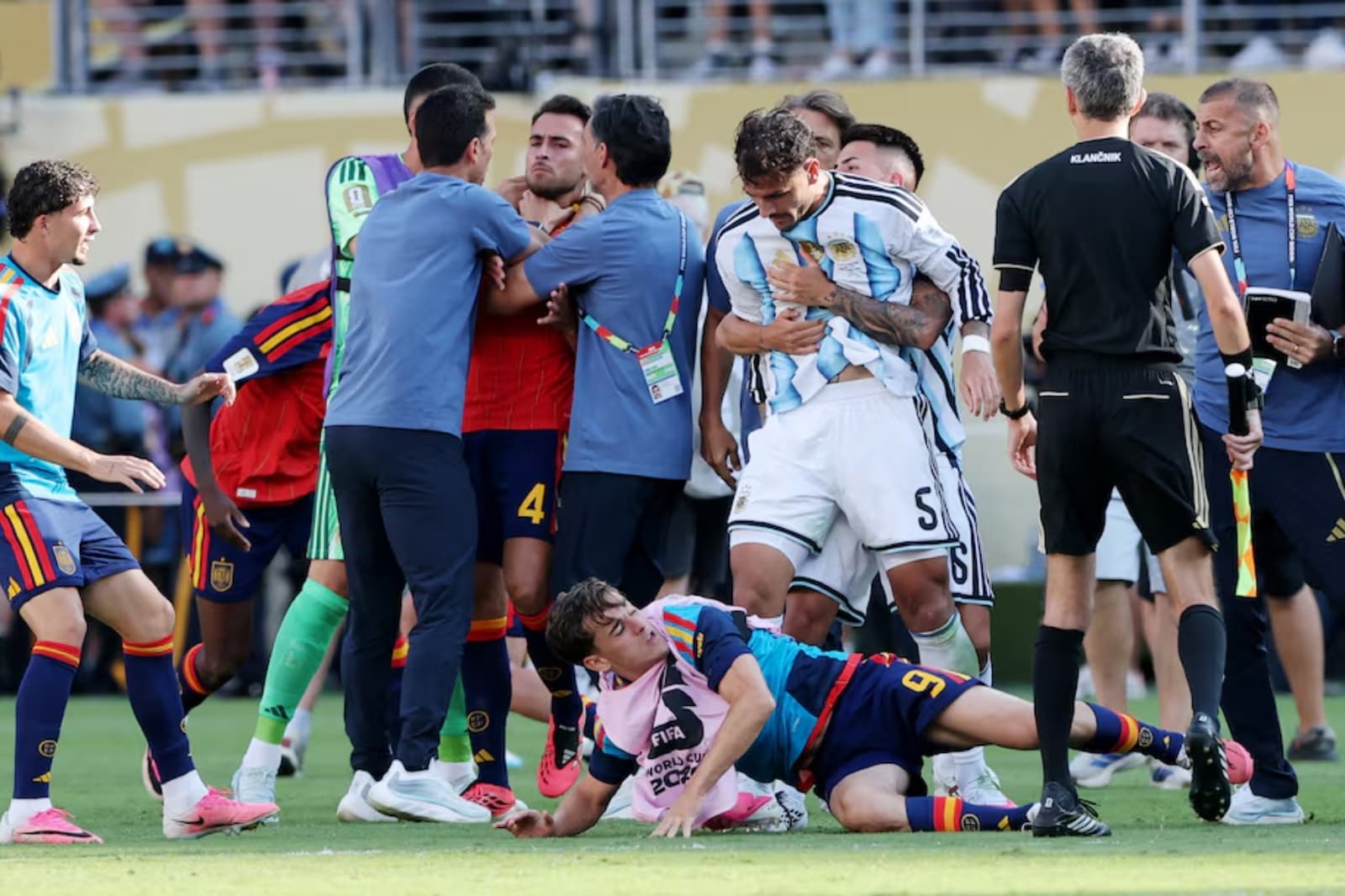 Leandro Paredes de Argentina. Foto: AFP