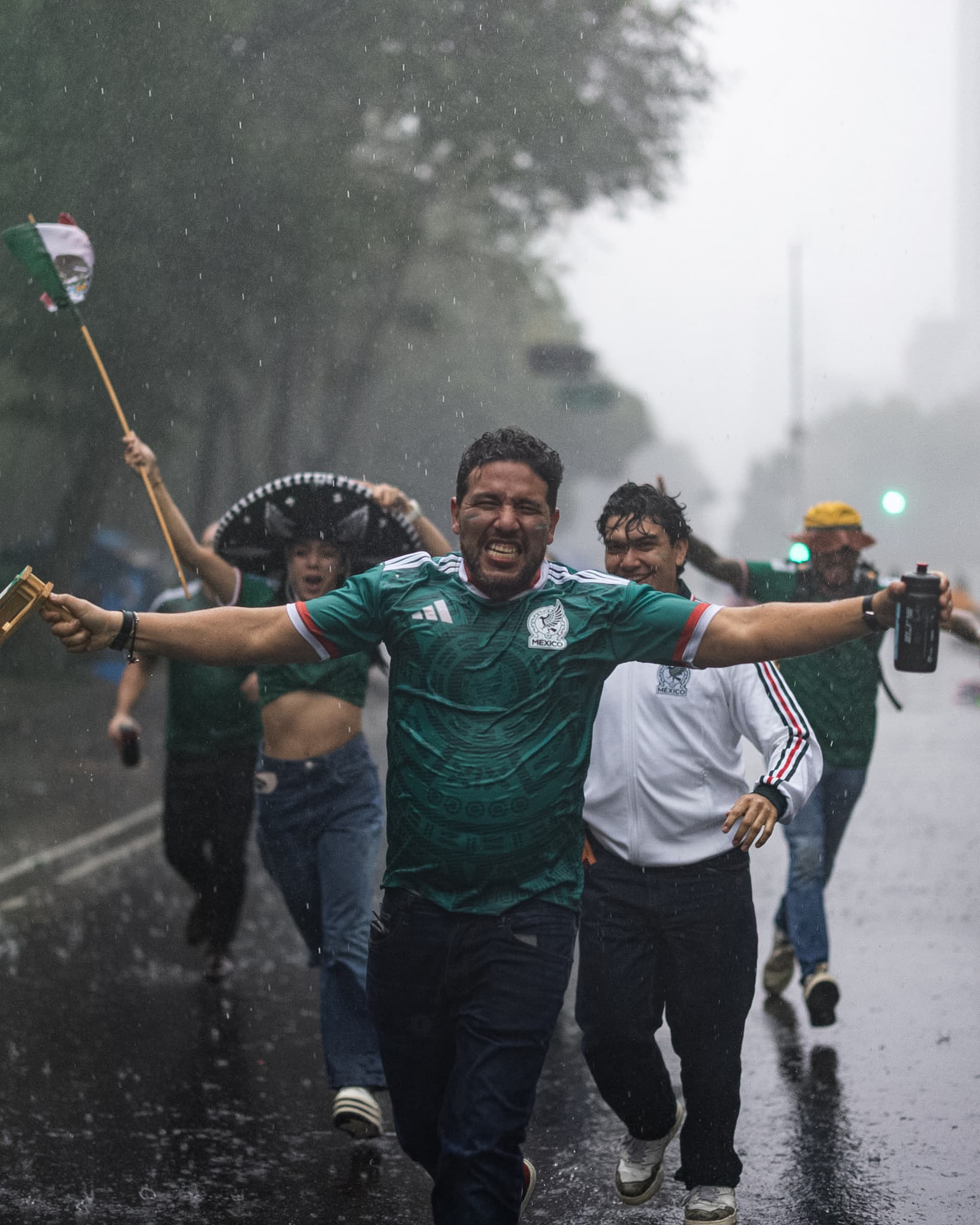 Lluvia hoy en Fan Fest CDMX