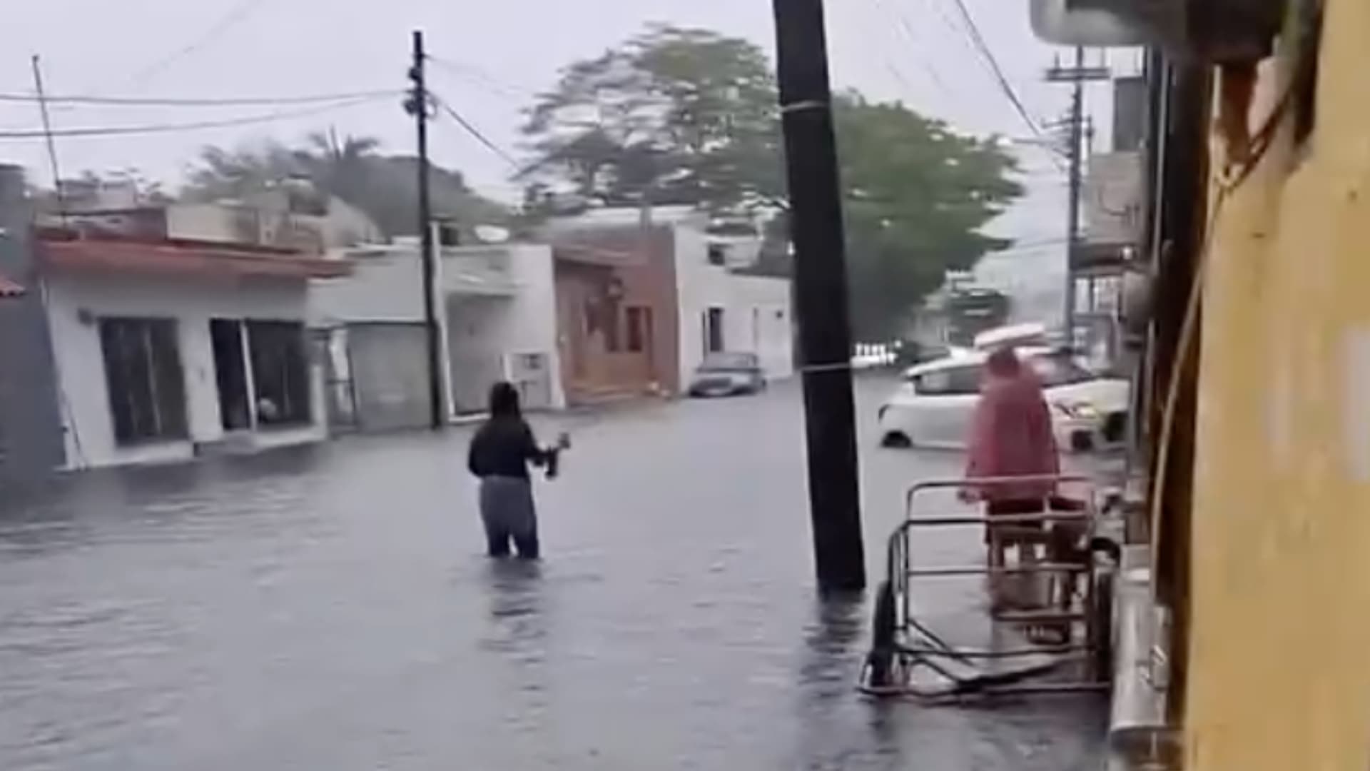 Lluvias en Yucatán Deja Inundaciones y Afectaciones en Chelem, Yucalpetén y Puerto de Progreso