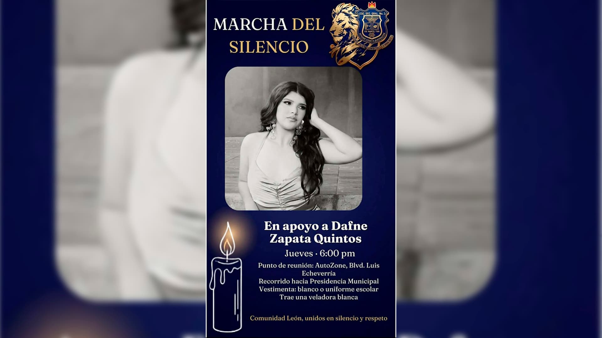 Convocan a Marcha del Silencio en El Mante, Tamaulipas