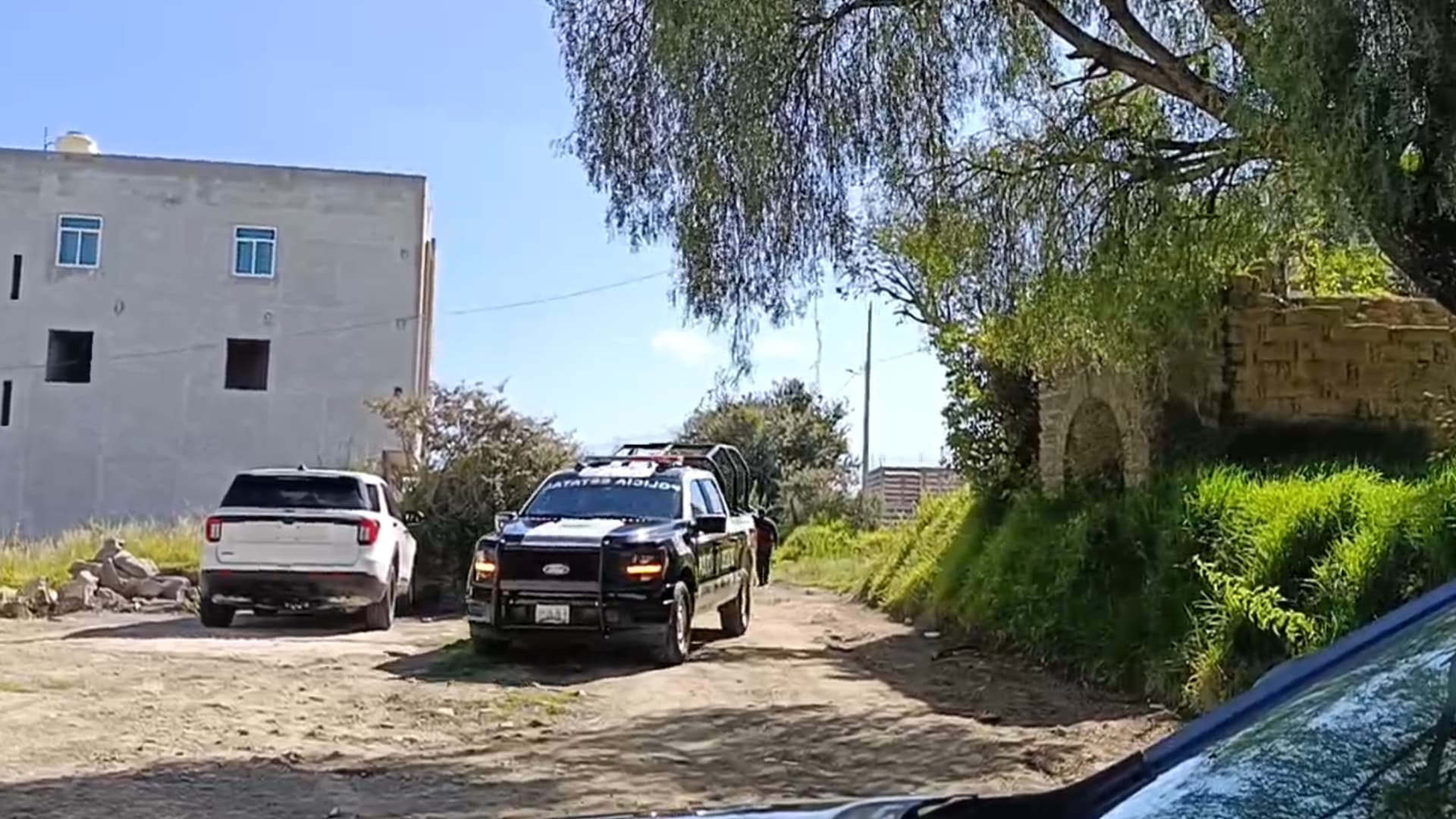 Hallazgo de cuerpo en la colonia Concepción Acopilco Tenancingo Tlaxcala
