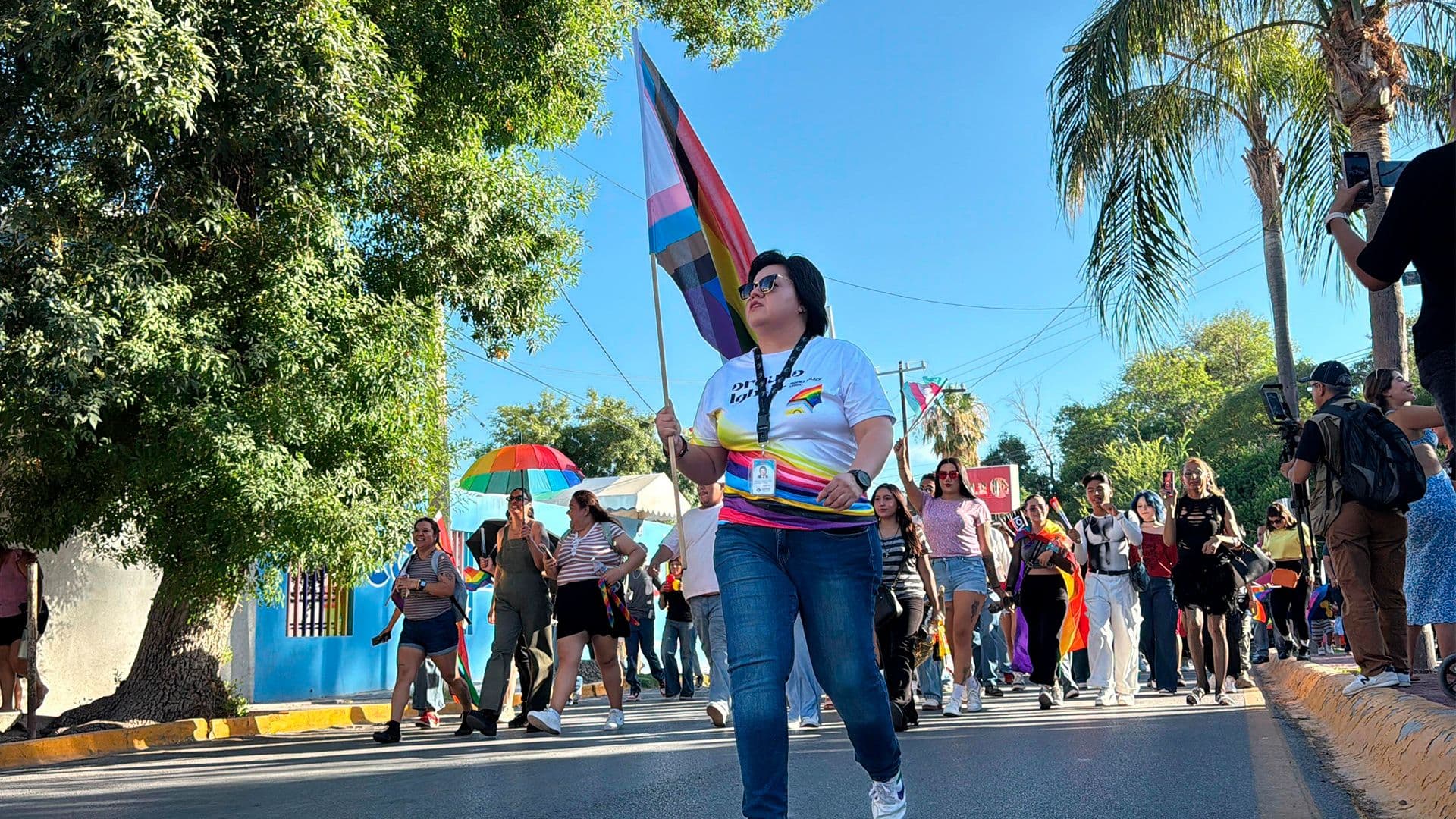 Más de 400 personas participan en la Marcha del Orgullo LGBTIQ+ en Gómez Palacio y Lerdo