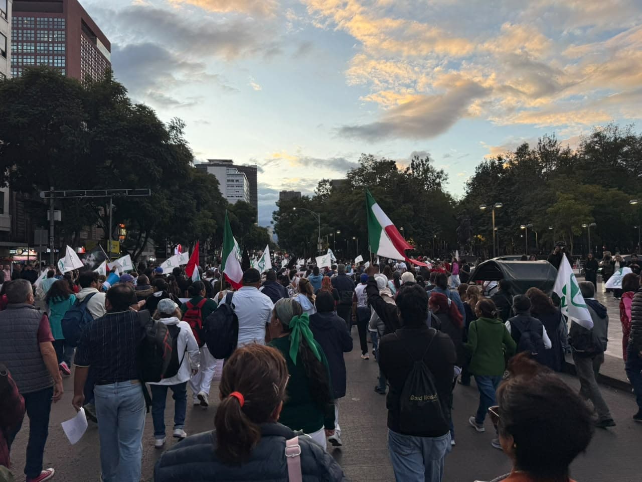 Marcha Trabajadores del IMSS en CDMX