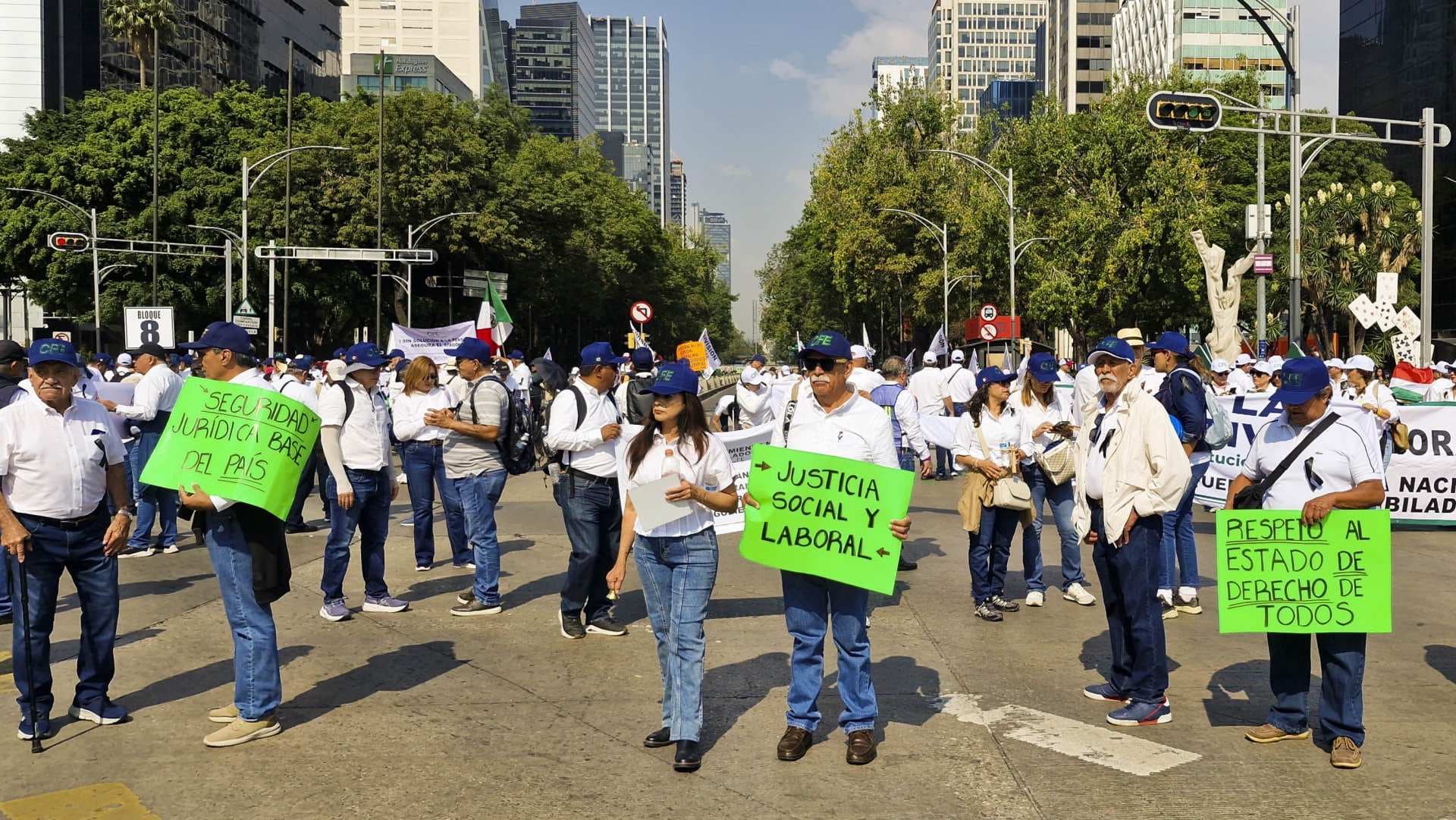 Protesta de la alianza nacional de jubilados en la Ciudad de México, el 25 de mayo 2026. Foto: Cuartoscuro | Archivo