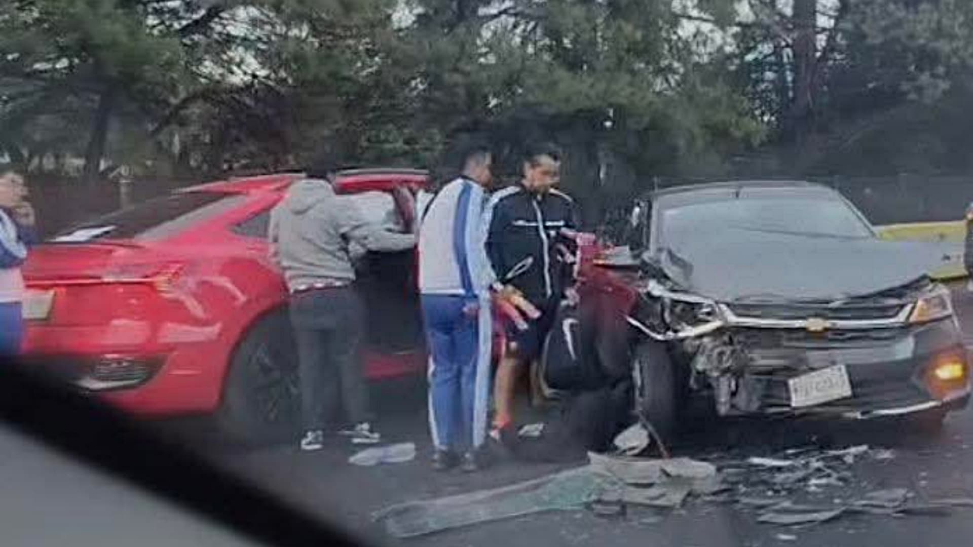 Accidente en la México-Cuernavaca. Foto: Capufe