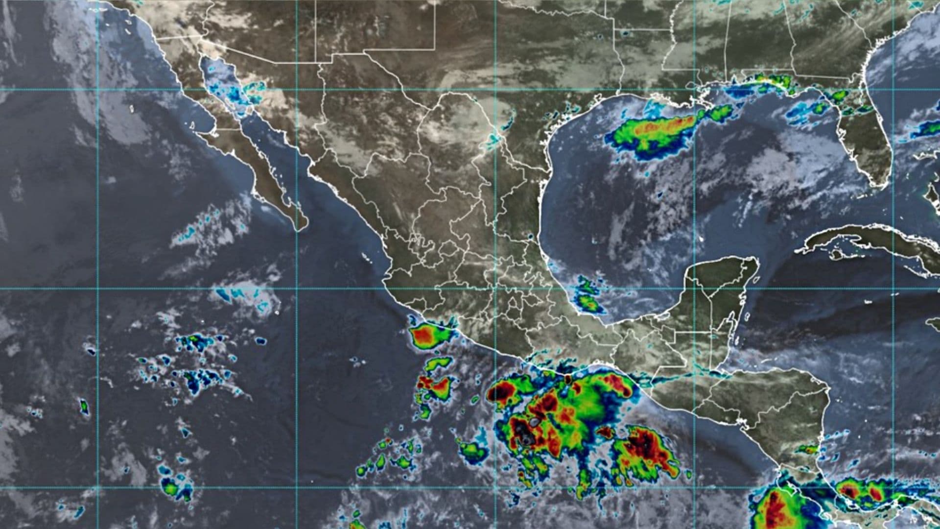 México ciclones hoy. Foto: Conagua