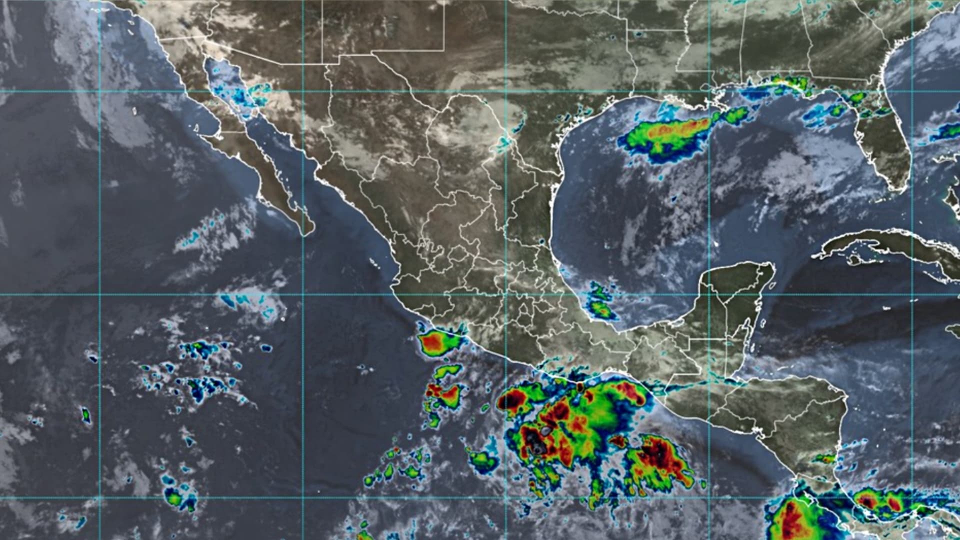 México ciclones hoy. Foto: Conagua