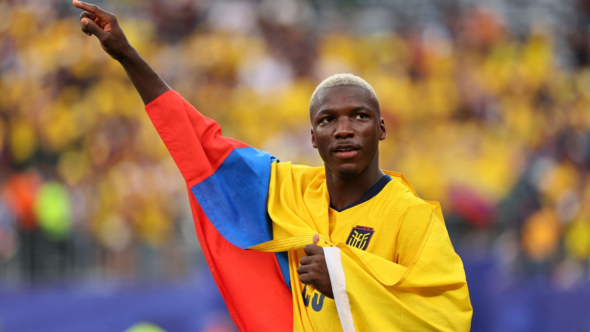 Moisés Caicedo, de Ecuador. Foto: Reuters