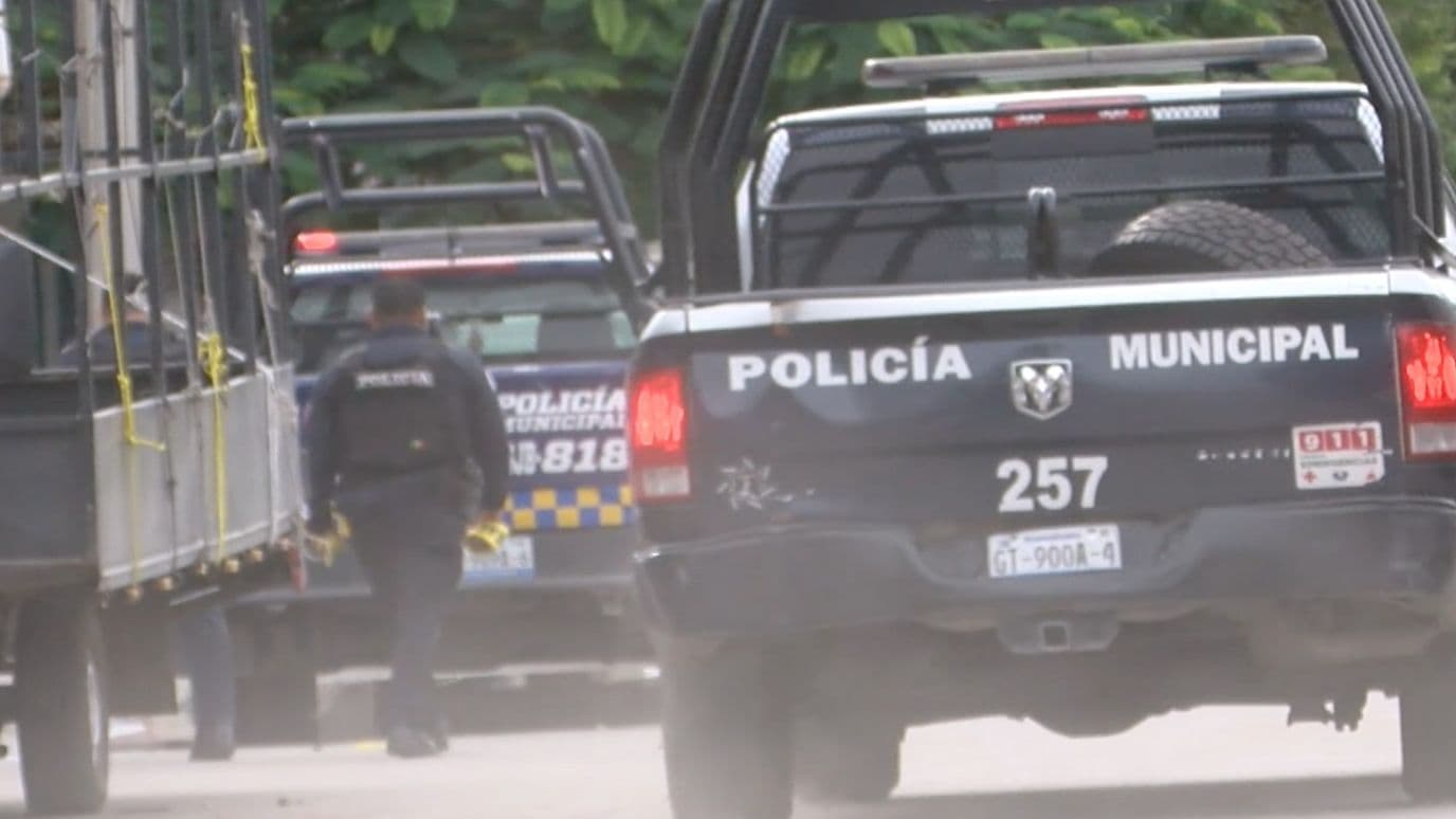 La zona fue resguardada por elementos de Seguridad.