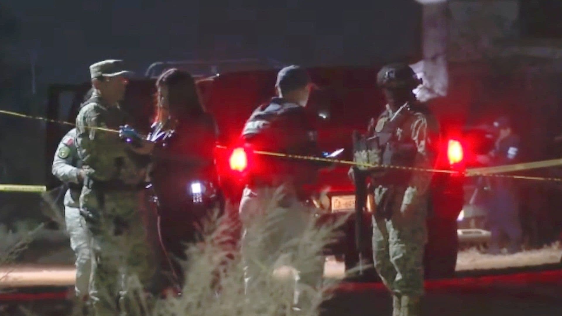 La zona fue resguarda por elementos de Seguridad.