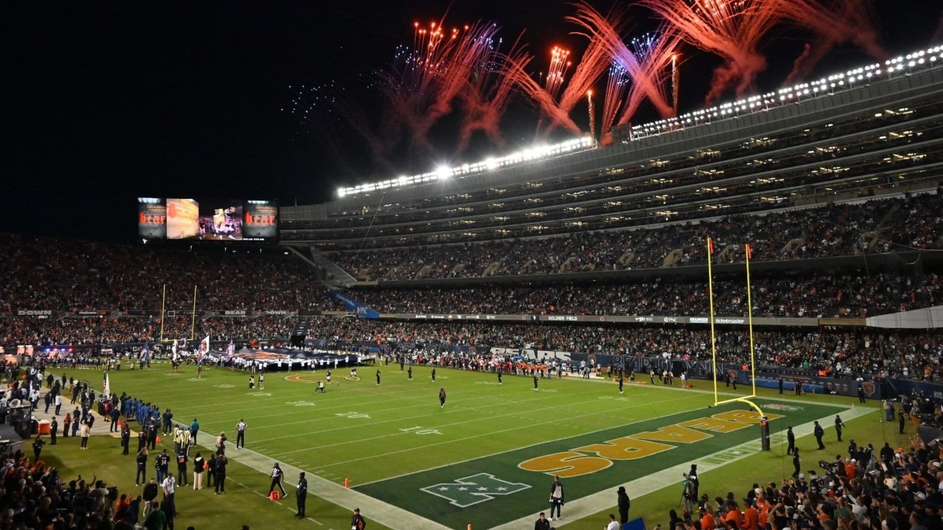 Philadelphia Eagles y Chicago Bears en el Soldier Field
