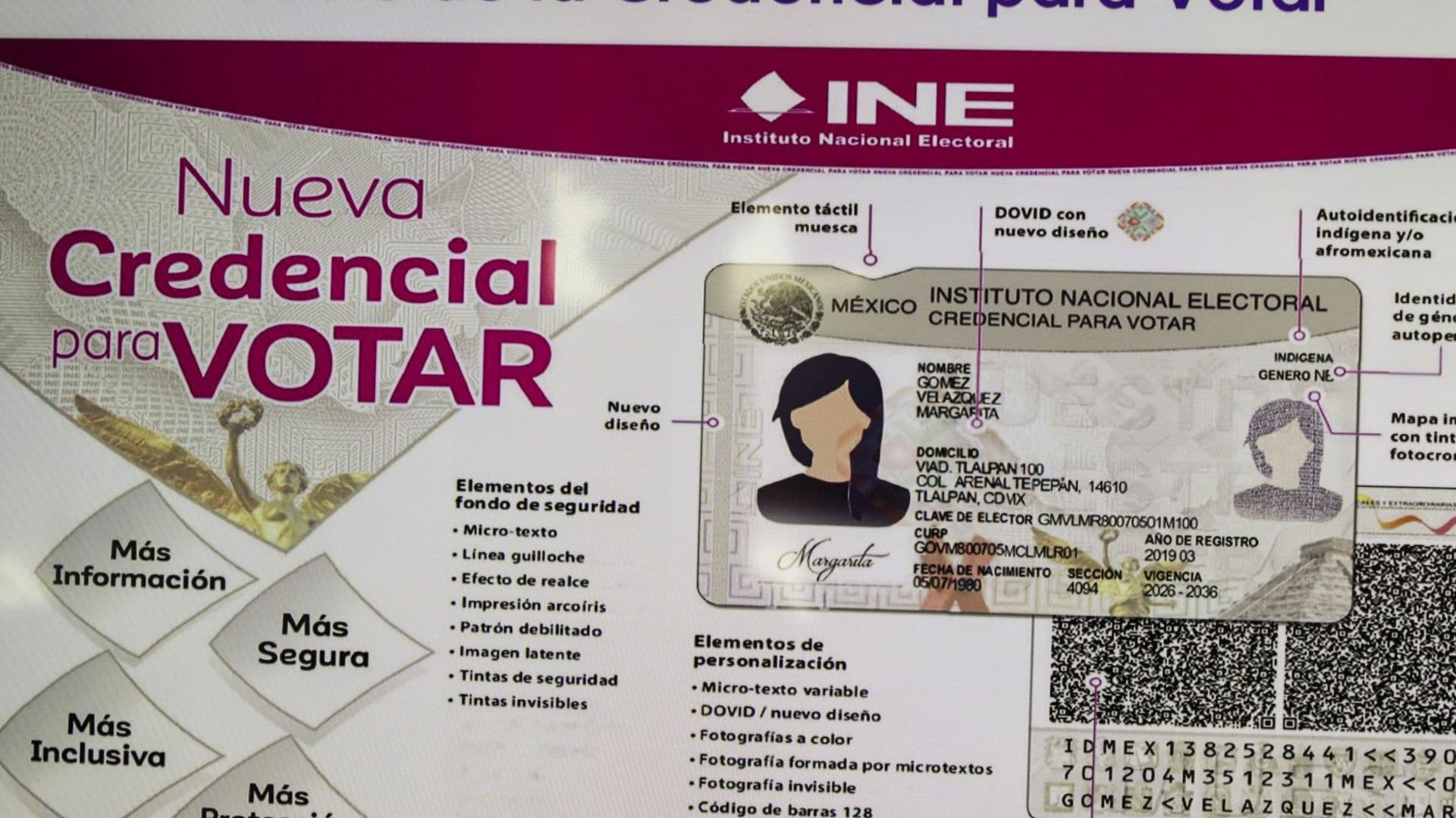 Nueva Credencial para Votar INE