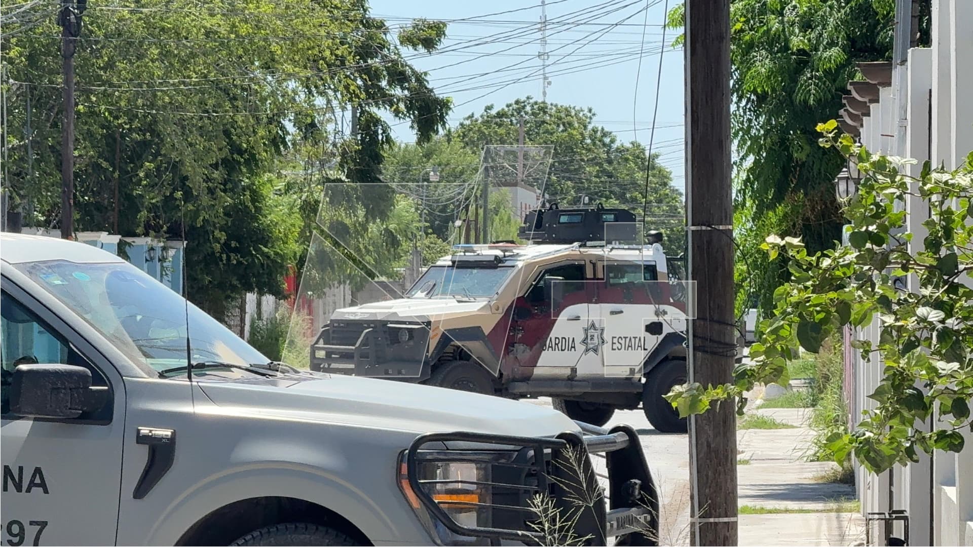 Marina, Ejército y Fiscalía Despliegan Operativo en la Colonia Almaguer de Reynosa