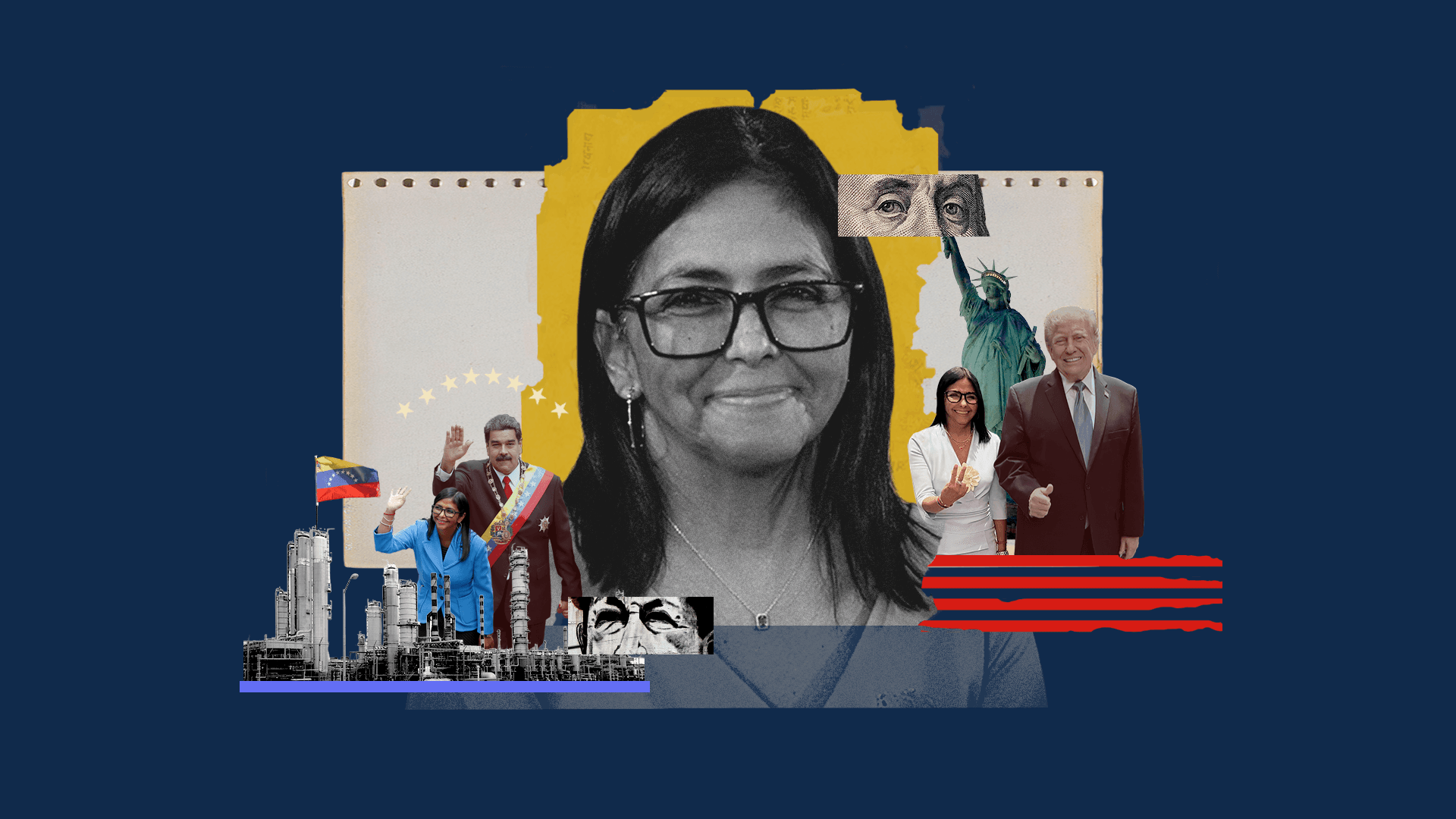 Delcy en la ONU, Machado en el Exilio