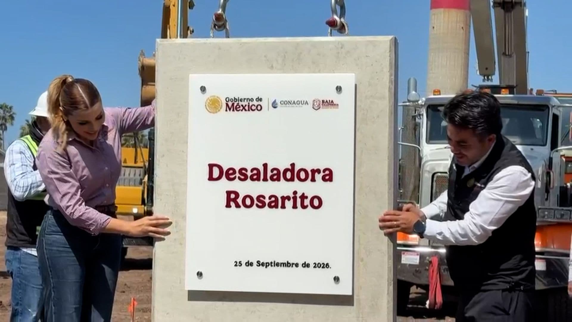 Colocan Primera Piedra de la Planta Desaladora en Rosarito, BC