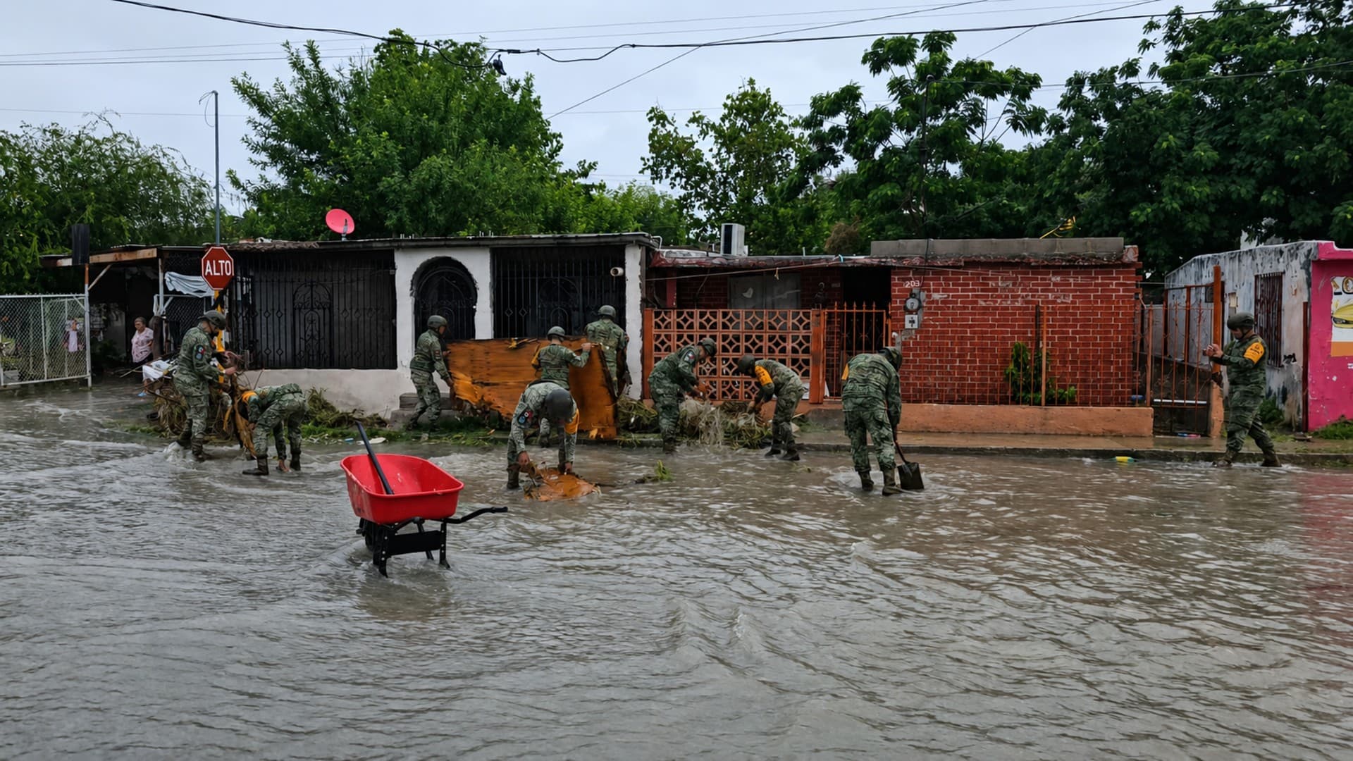 El Ejército Mexicano activa el Plan DN-III-E en Piedras Negras por fuertes lluvias