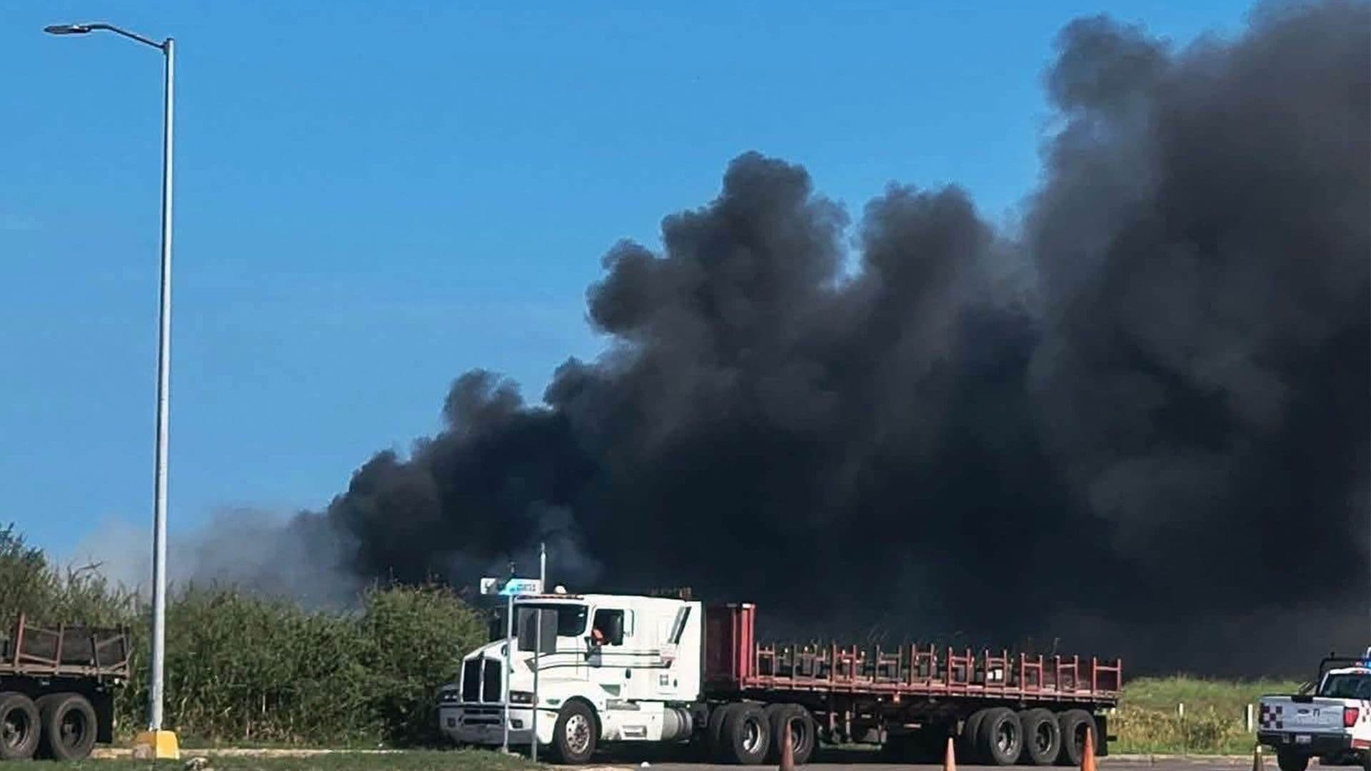 Incendio de Pastizal Genera Movilización de Autoridades en Puerto de Altamira