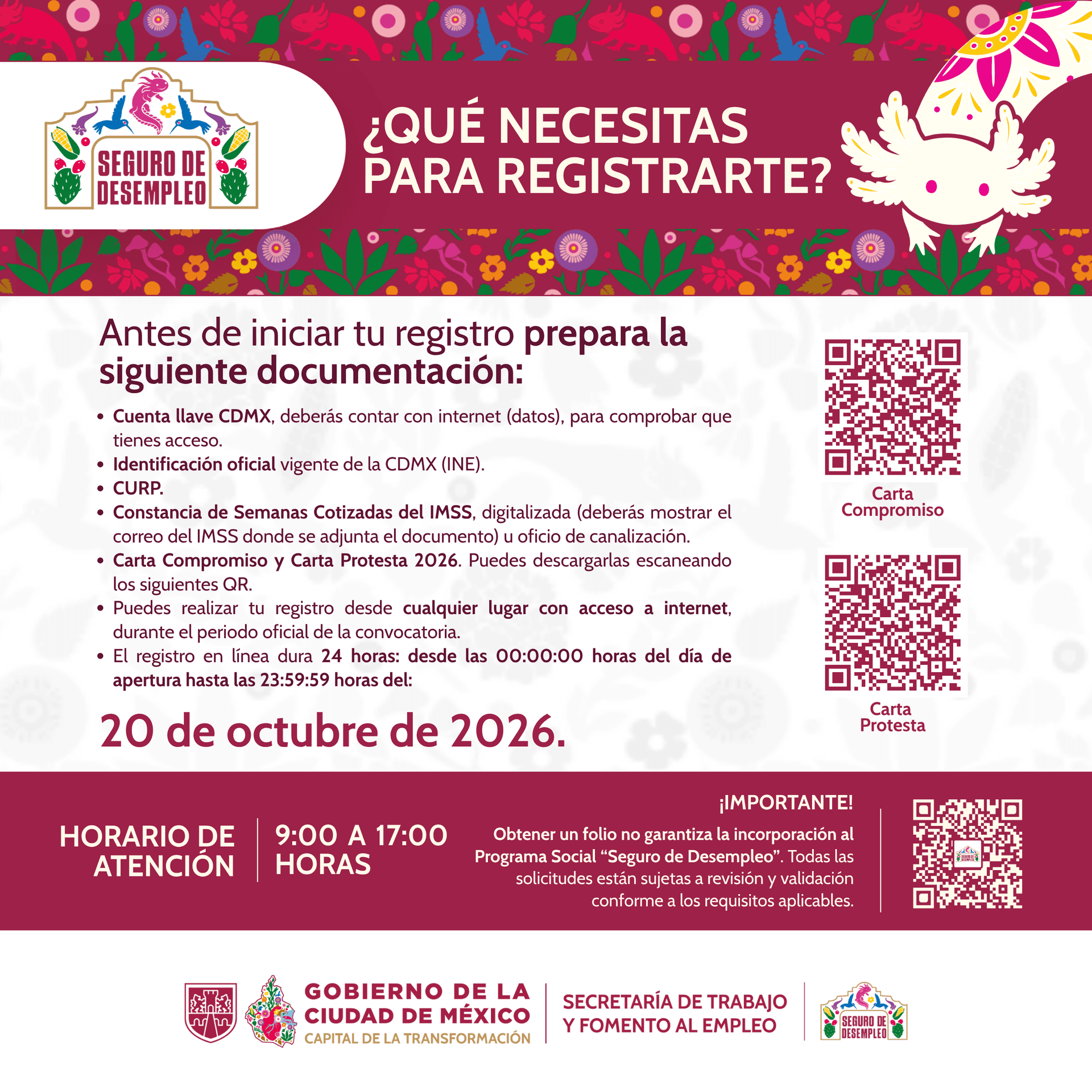 Requisitos para registra al Apyo al Desempleo para el Bienestar