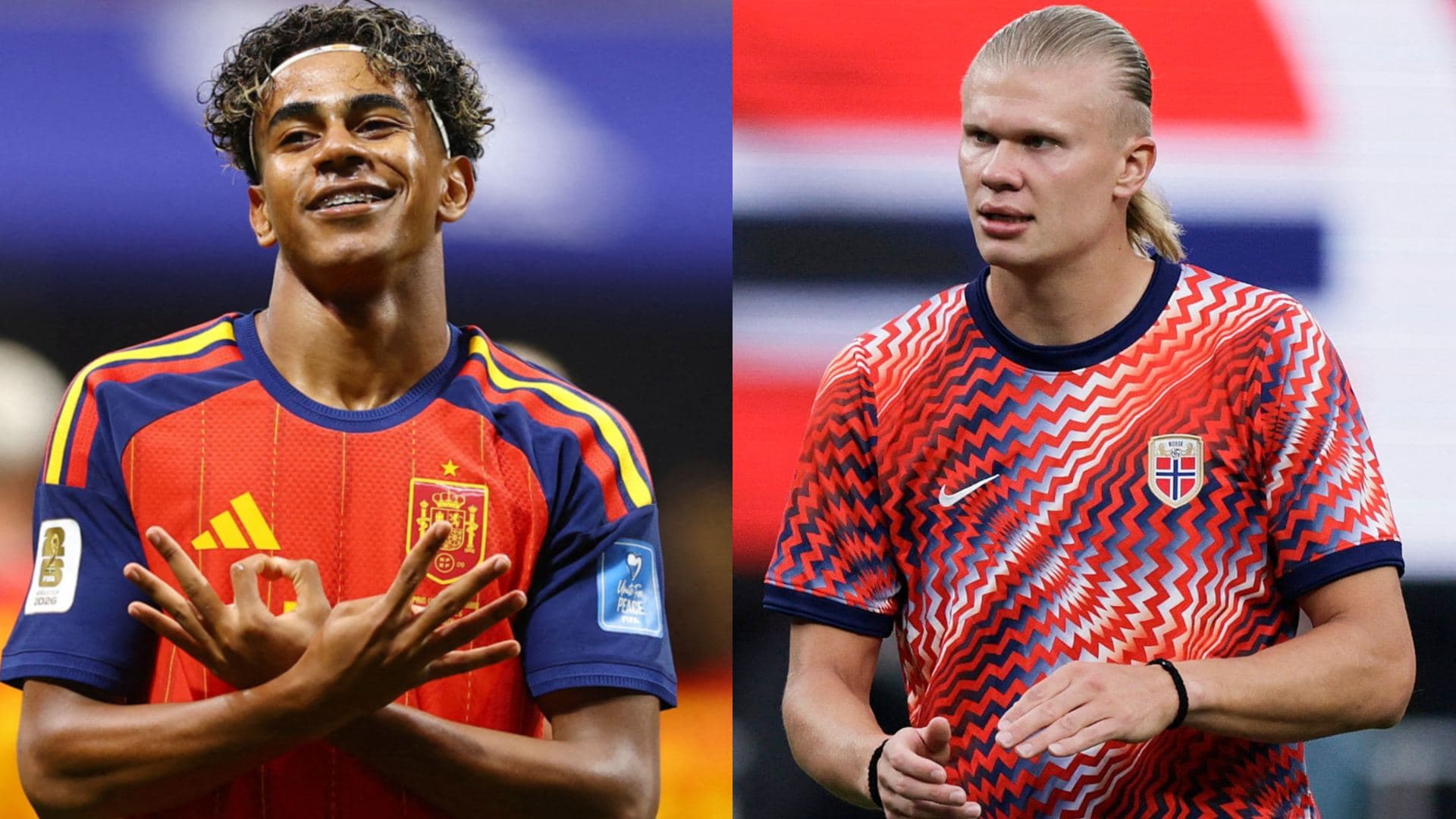 Lamine Yamal y Erling Haaaland. Qué Partidos se Juegan Mañana 26 de Junio 2026.