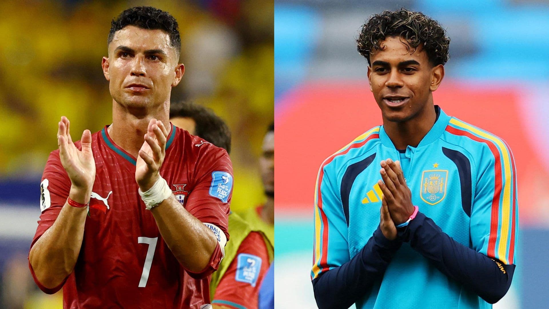 Cristiano Ronaldo de Portugal y Lamine Yamal de España. Partidos de Mañana 2 Julio 2026, cuáles van por TV abierta