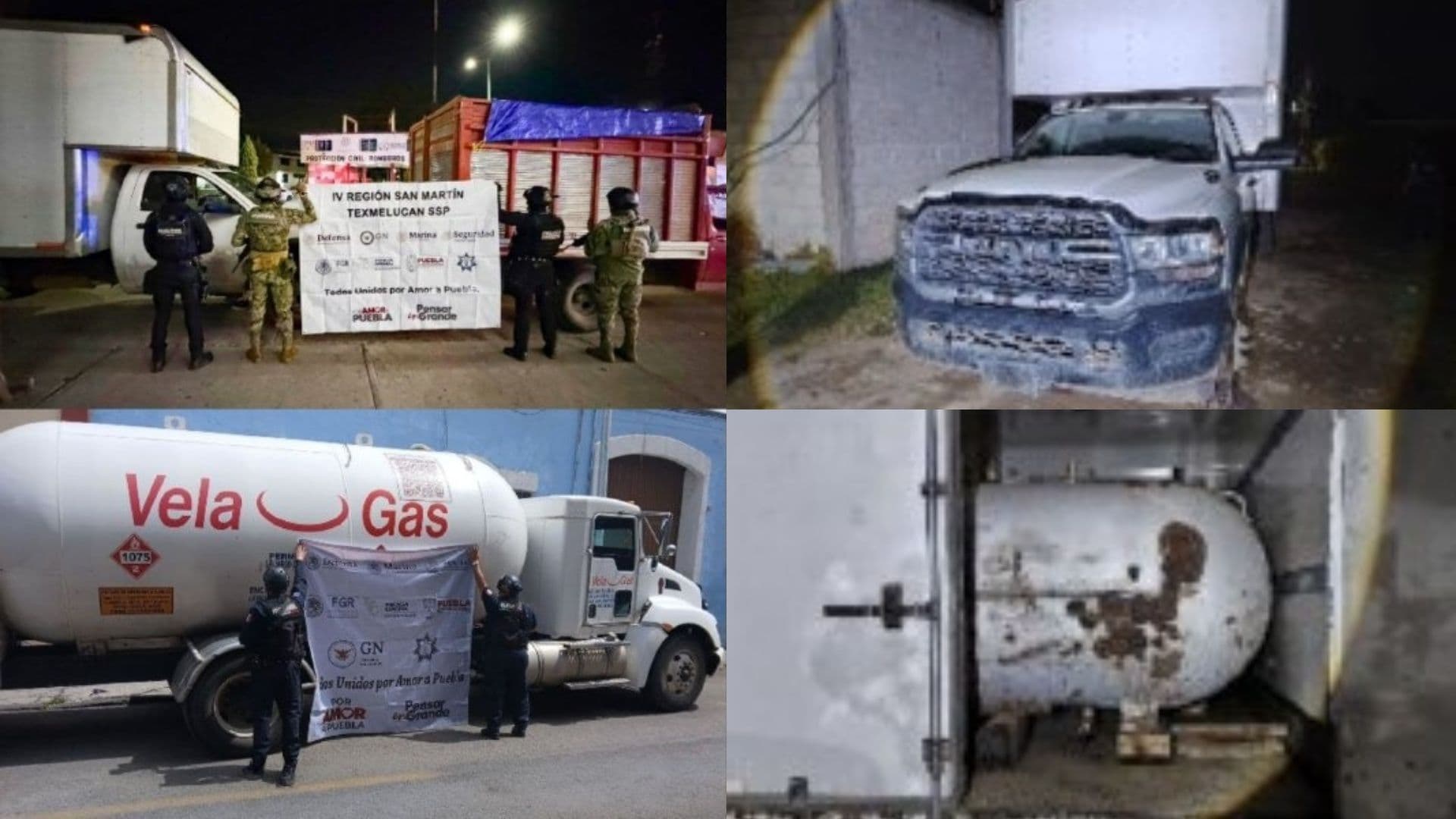 Aseguran 48 litros de gas LP robado en diferentes municipios de la entidad poblana.