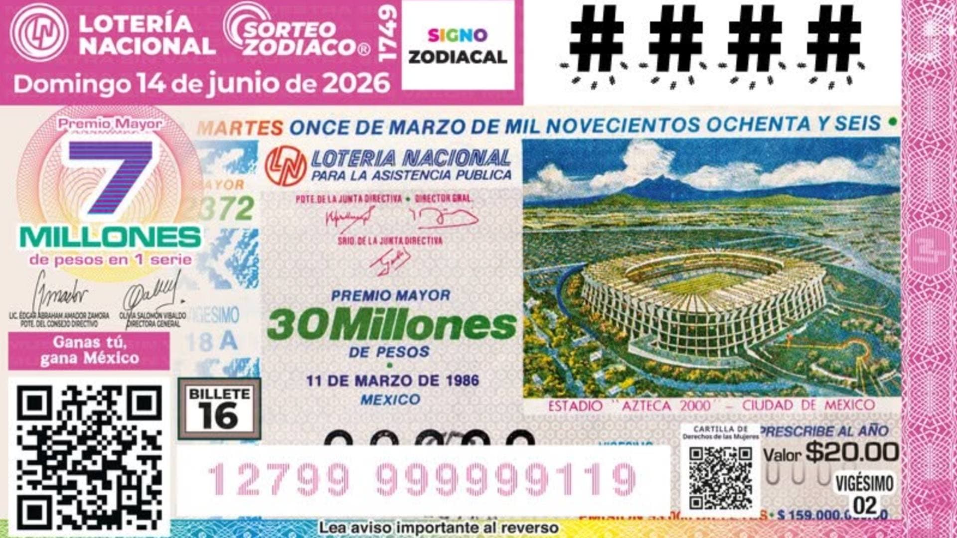 Resultados Lotería Nacional 14 Junio 2026: Ganadores Sorteo Zodiaco