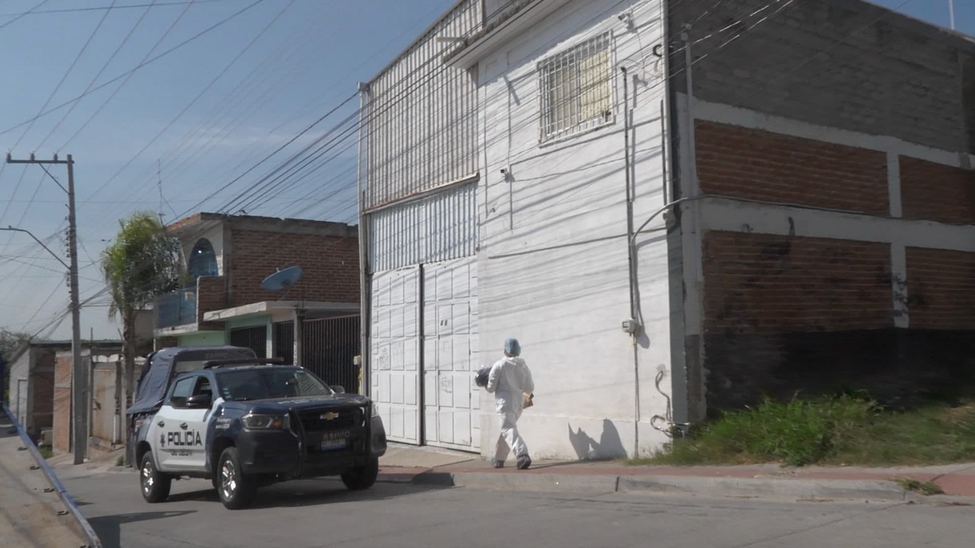En esta bodega es donde estaban las personas privadas de su libertad.